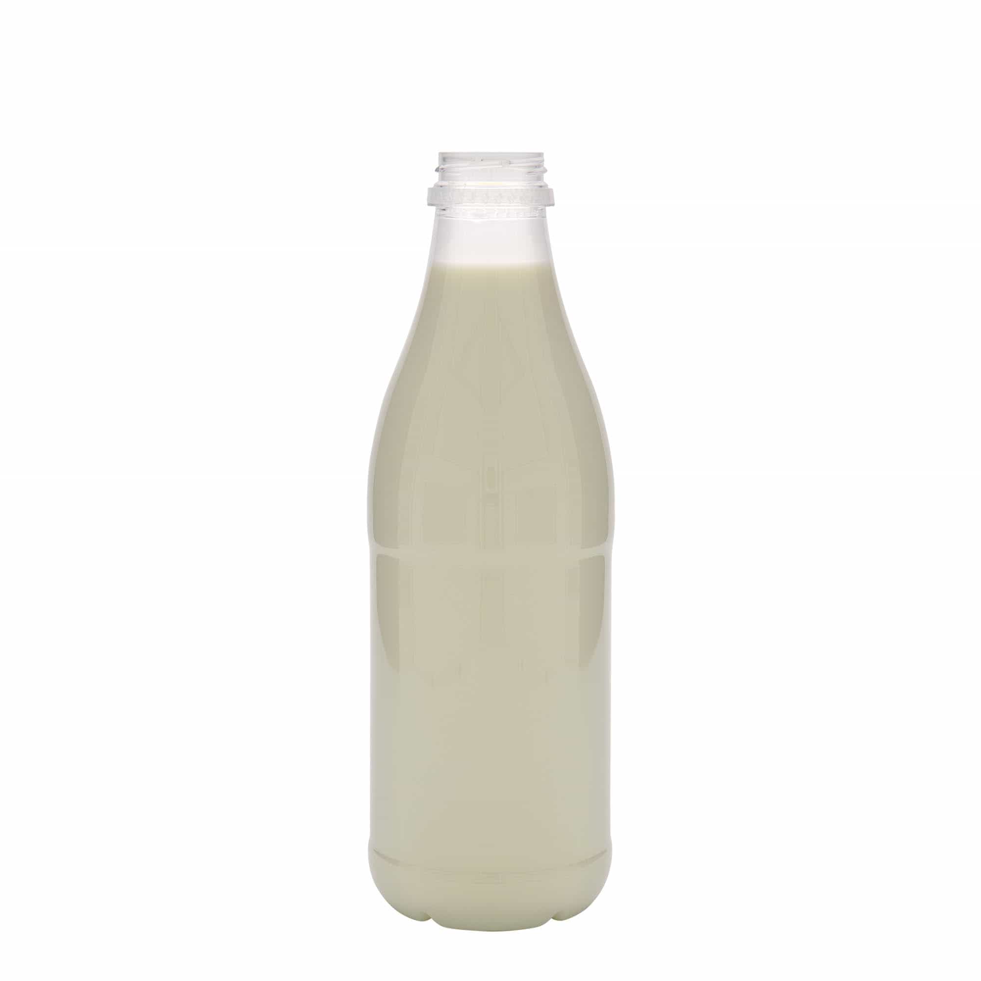 Bottiglia in PET da 1.000 ml 'Milk and Juice', plastica, bocca: 38 mm