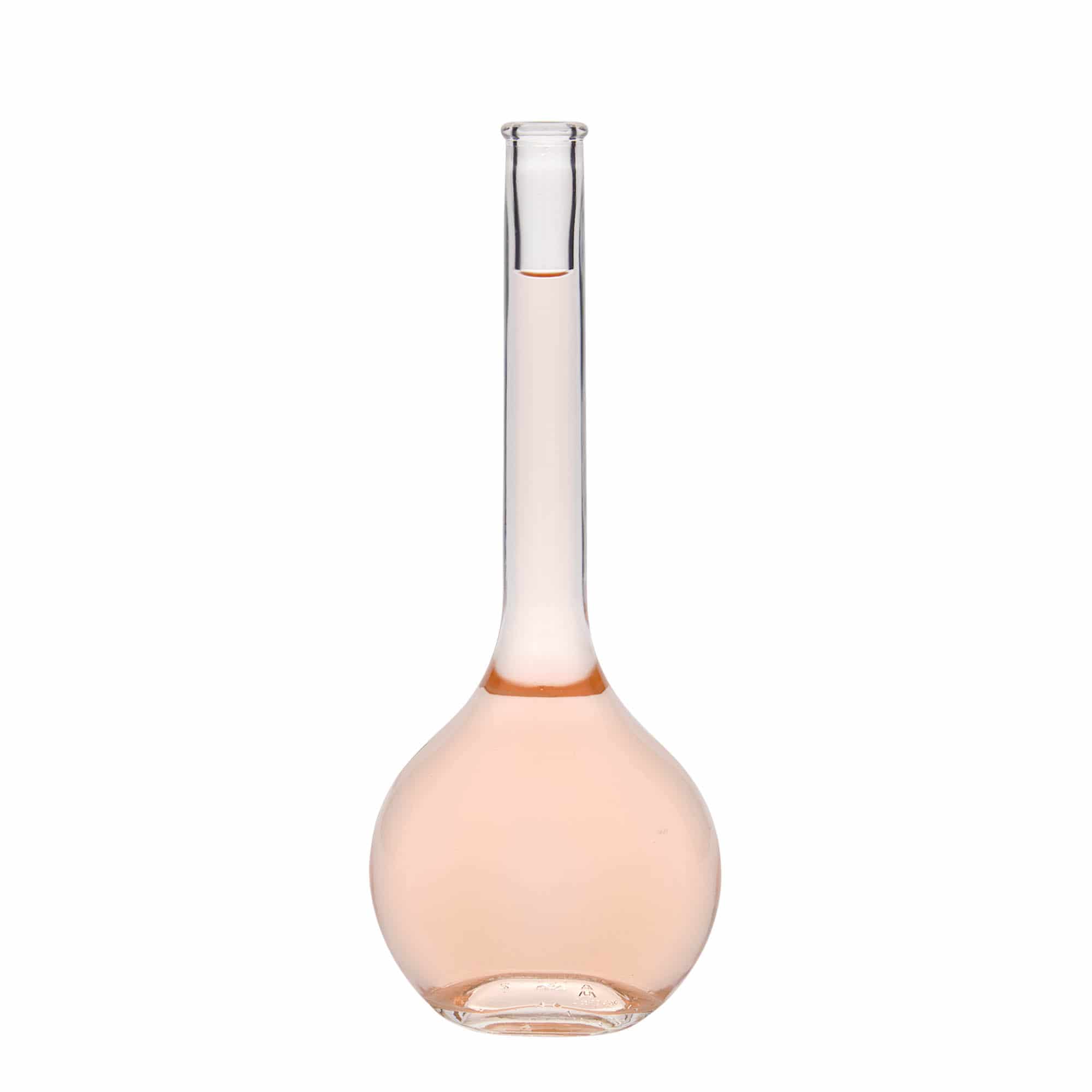 500 ml Bottiglia di vetro 'Contessa' ovale, imboccatura: fascetta