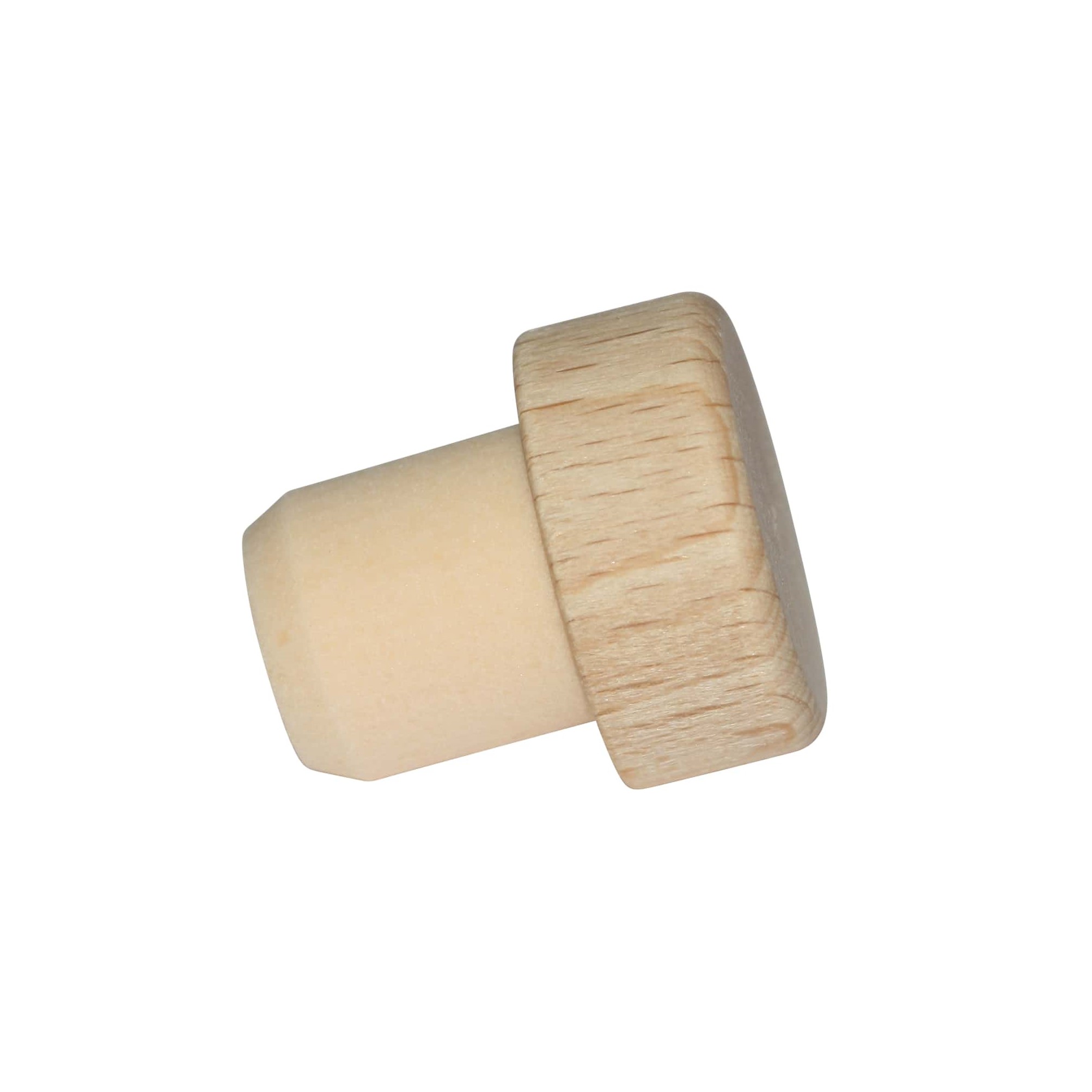 Tappo a manico 14 mm, legno/plastica, per bocca: sughero Tappo a manico 14 mm, legno/plastica, per bocca: sughero