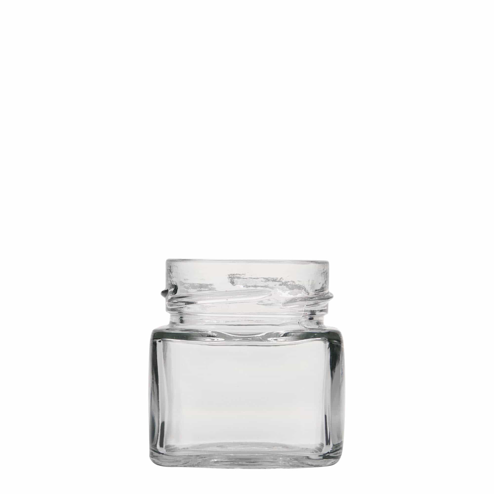 106 ml barattolo quadrato 'Ikarus', bocca: Deep-Twist-Off (DTO 58)