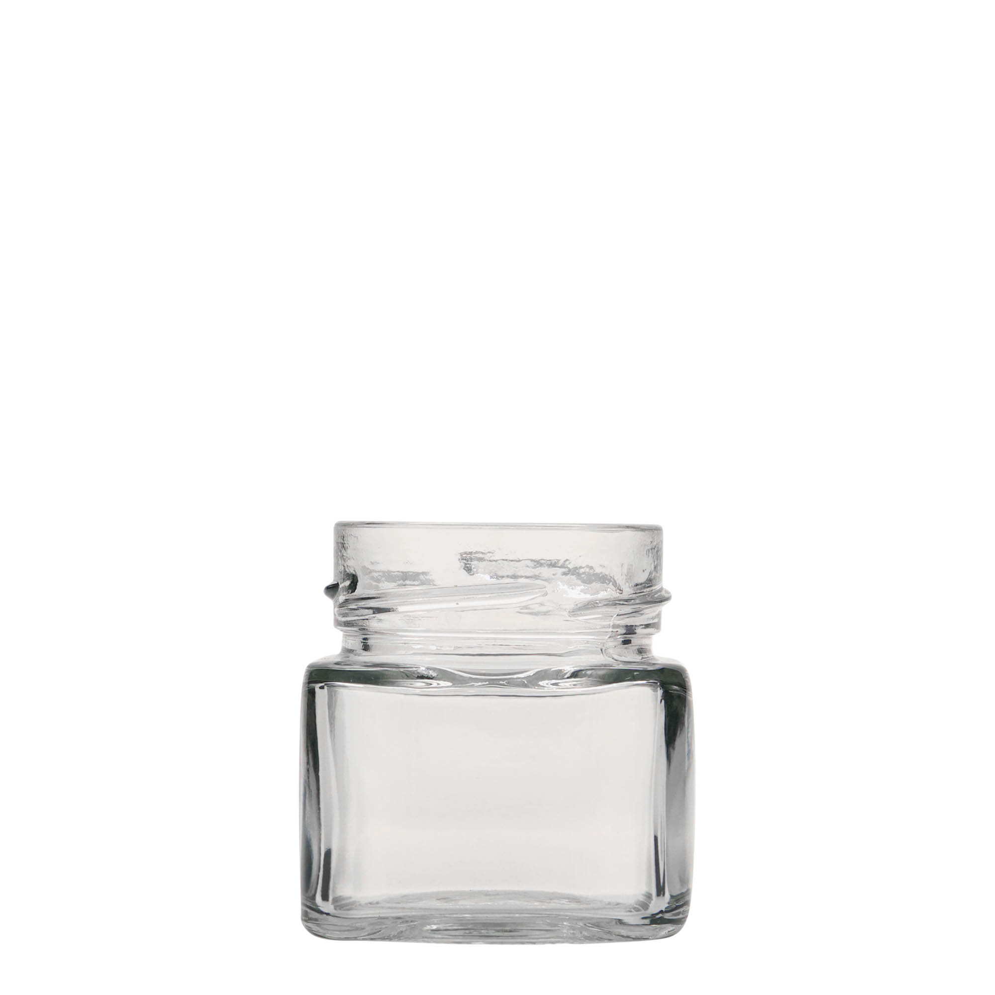 106 ml barattolo quadrato 'Ikarus', bocca: Deep-Twist-Off (DTO 58)