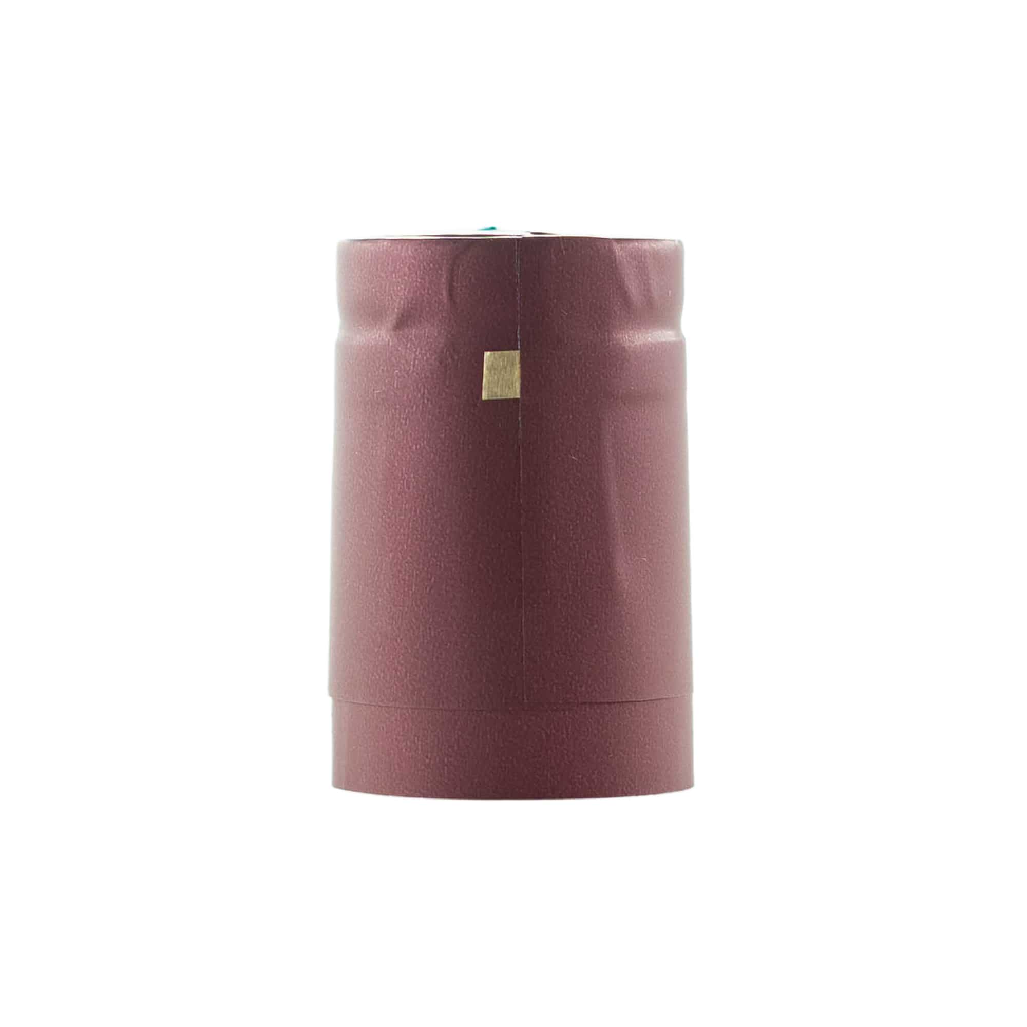 Capsula termoretraibile 32x41, plastica PVC, rosso scuro Capsula termoretraibile 32x41, plastica PVC, rosso scuro
