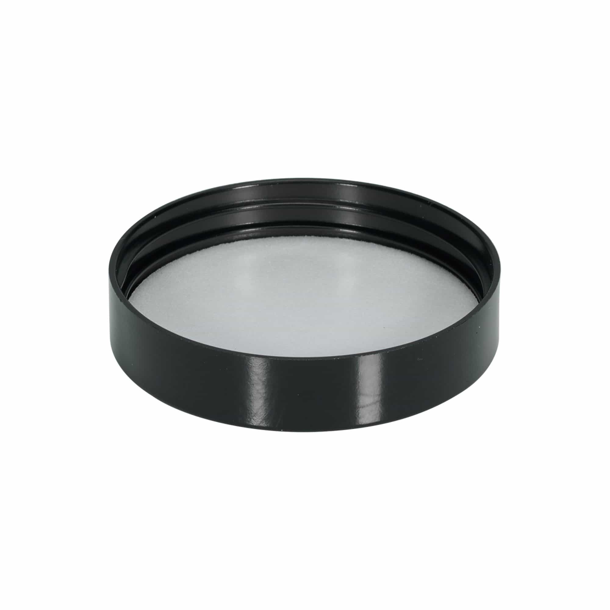 Tappo a vite per 120 ml 'Brown Line', plastica HPM, nero