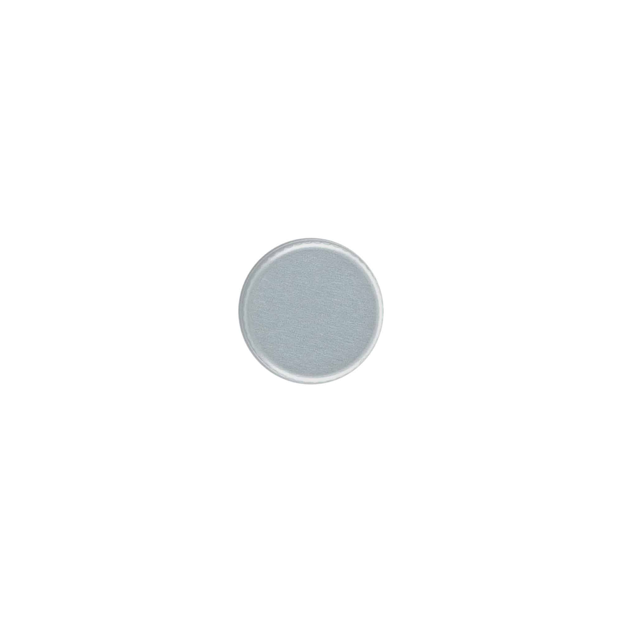 Chiusura a vite, metallo, argento, per bocca: PP 18 Chiusura a vite, metallo, argento, per bocca: PP 18