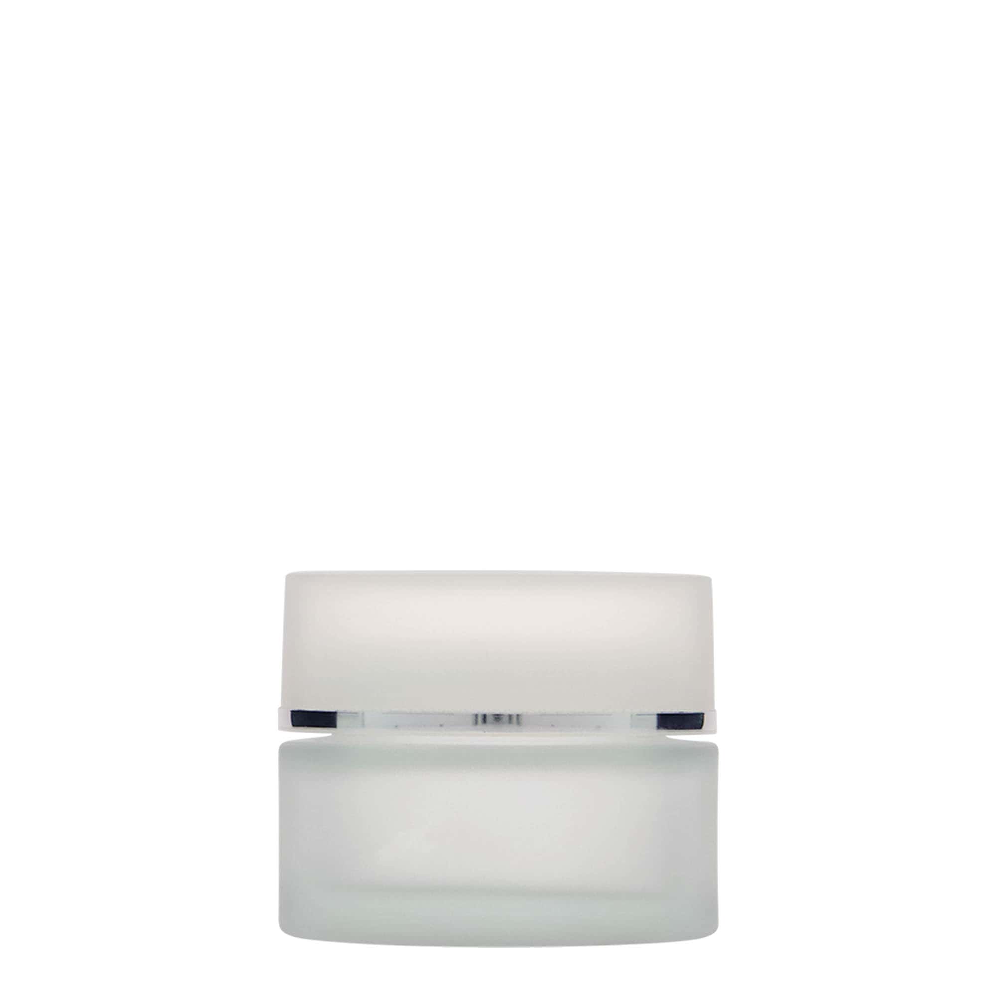 50 ml barattolo 'Edizione Platino', vetro, ghiacciato, bocca: chiusura a vite