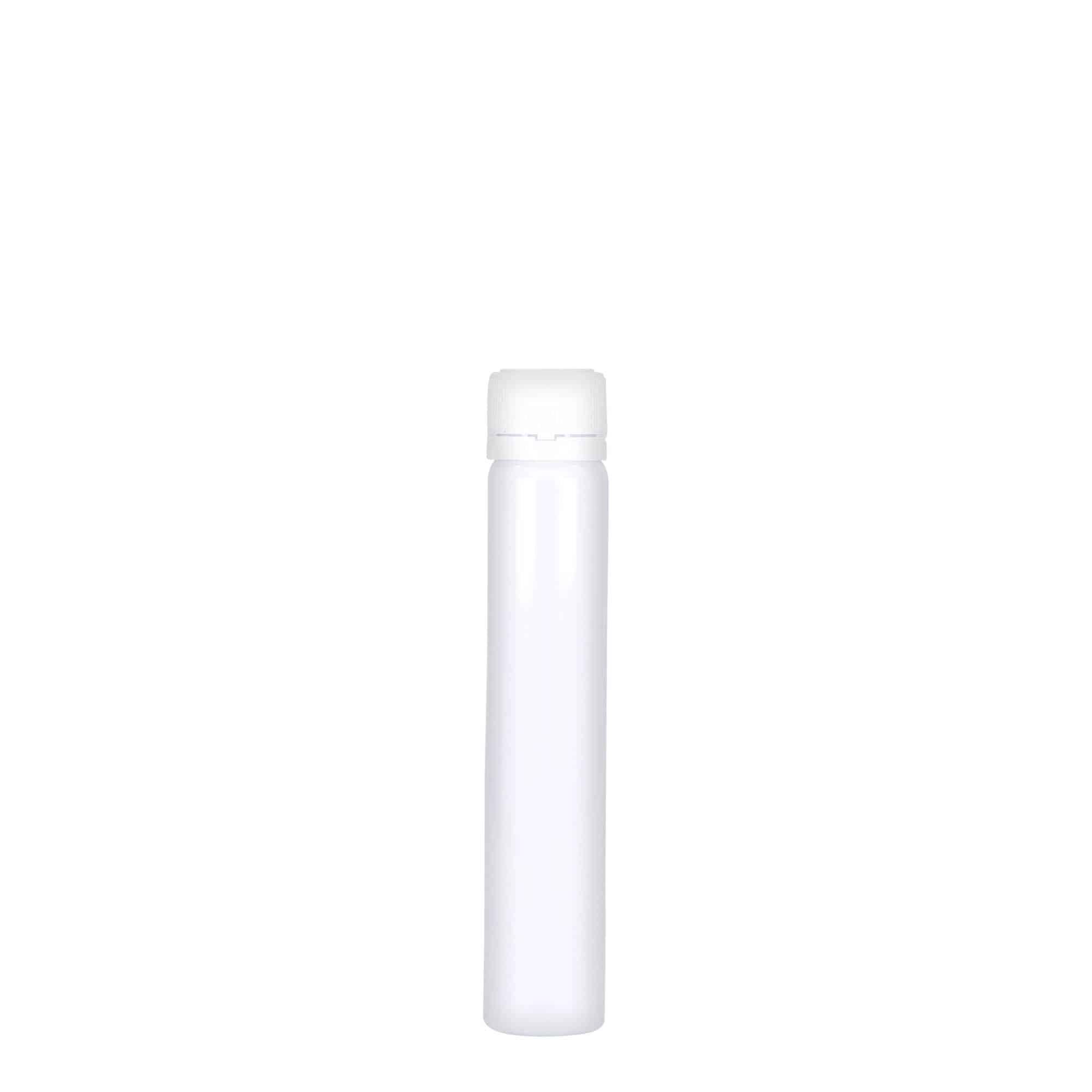 25 ml Tubetto PET, plastica, bianco, imboccatura: a vite