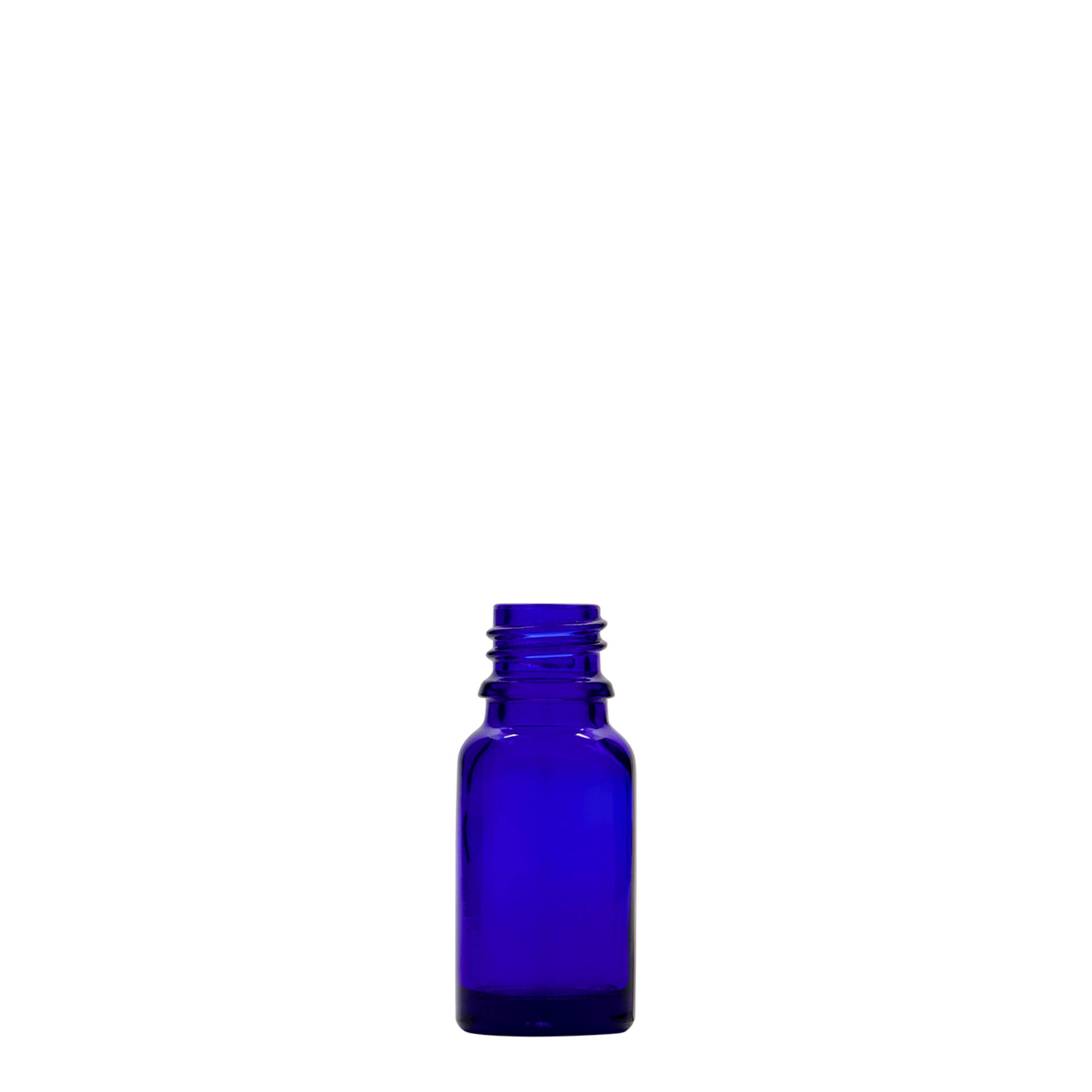 10 ml Boccetta di vetro, blu reale, imboccatura: DIN 18 10 ml Boccetta di vetro, blu reale, imboccatura: DIN 18