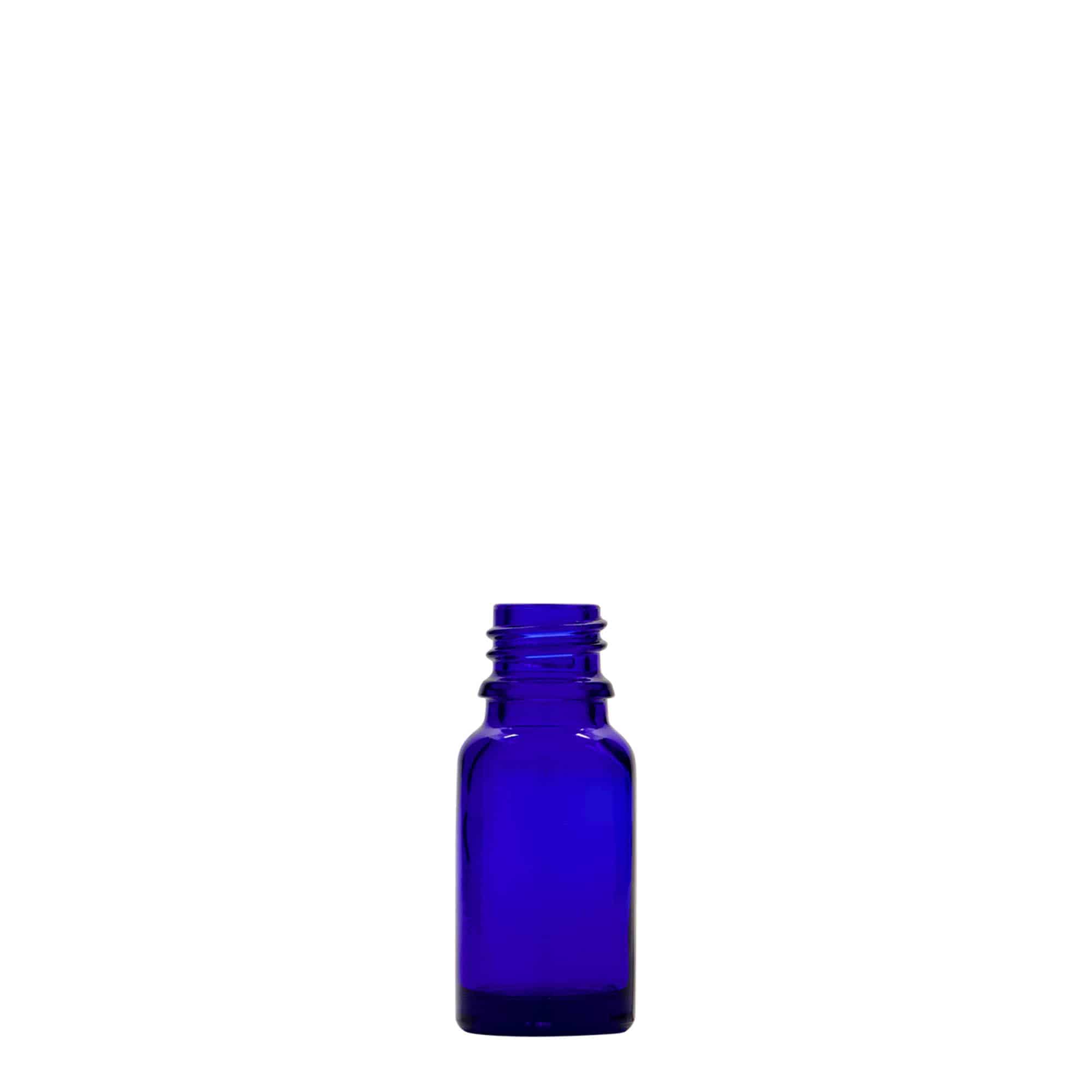 10 ml flacone medico, vetro, blu reale, bocca: DIN 18