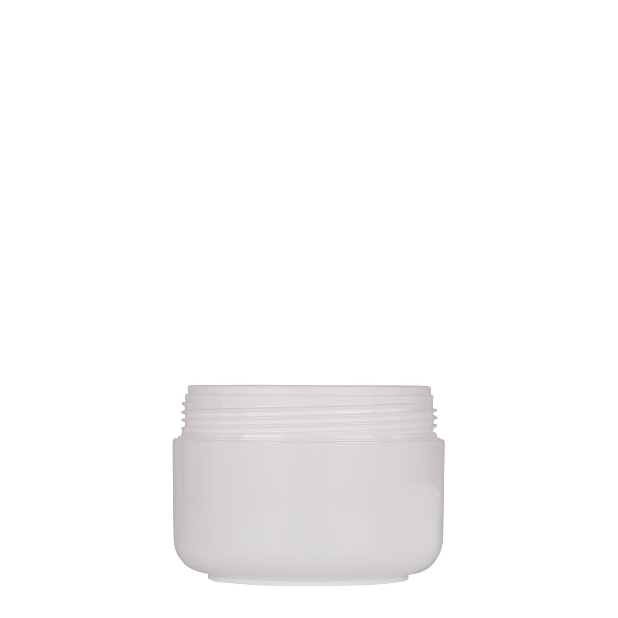150 ml barattolo in plastica 'Bianca', PP, bianco, bocca: chiusura a vite 150 ml barattolo in plastica 'Bianca', PP, bianco, bocca: chiusura a vite