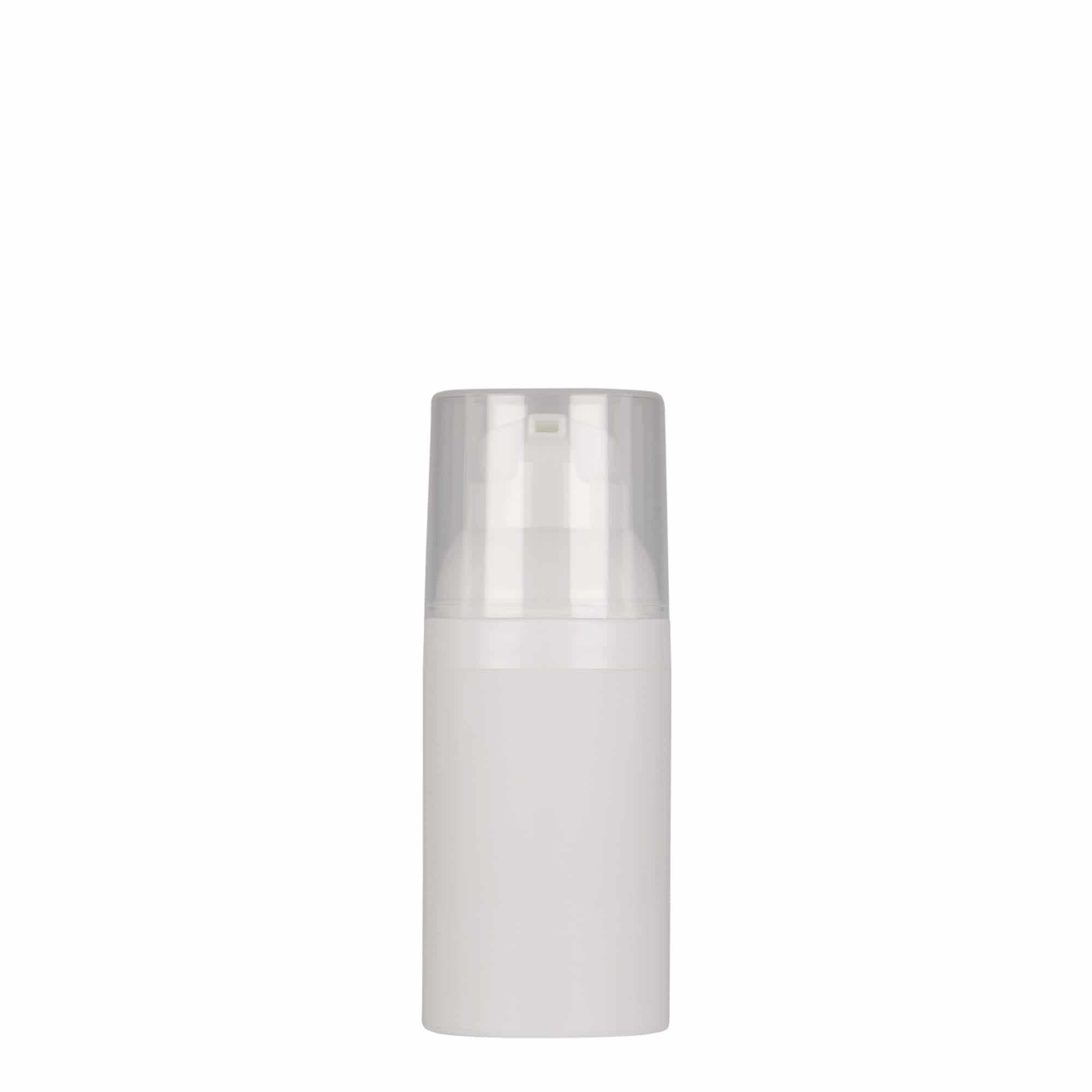 30 ml Flacone Airless 'Mezzo', plastica PP, bianco