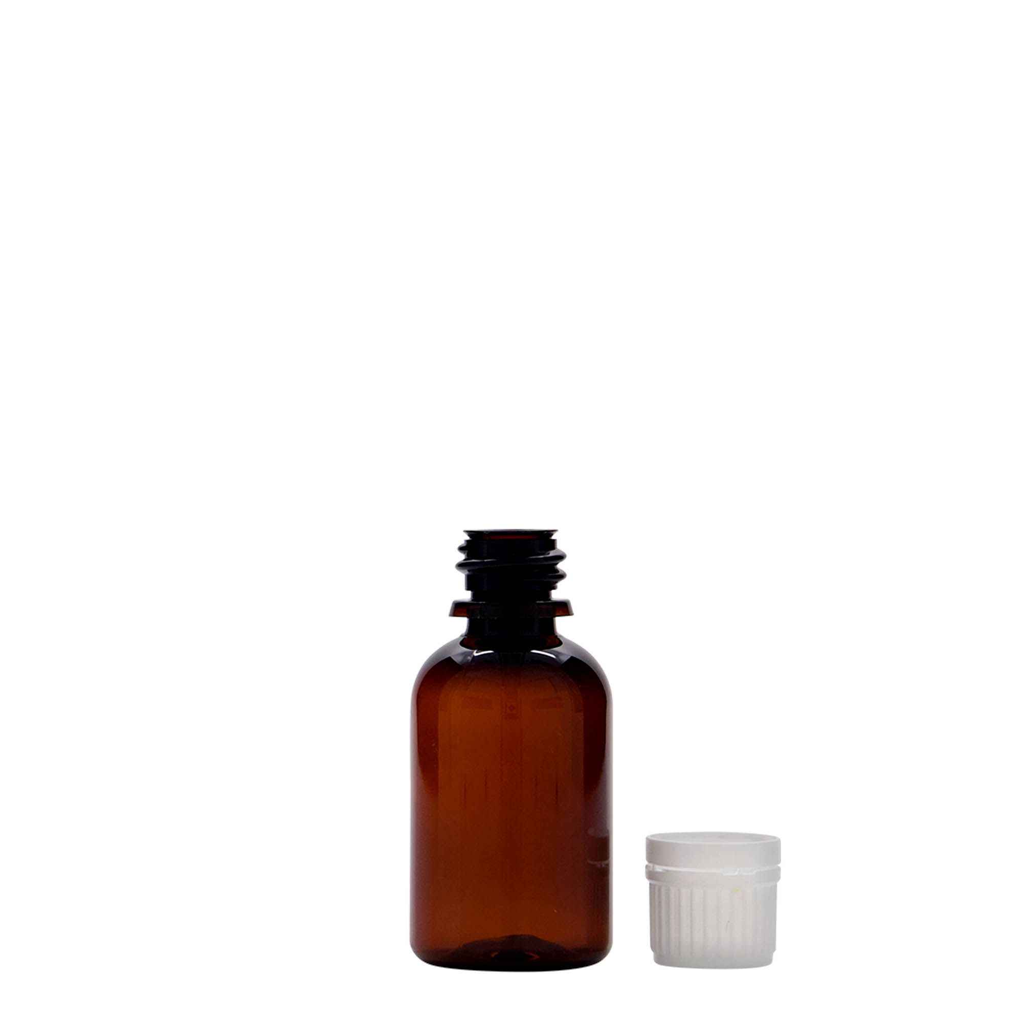 30 ml flacone medico in PET 'Easy Living', marrone, plastica, bocca: DIN 18 30 ml flacone medico in PET 'Easy Living', marrone, plastica, bocca: DIN 18