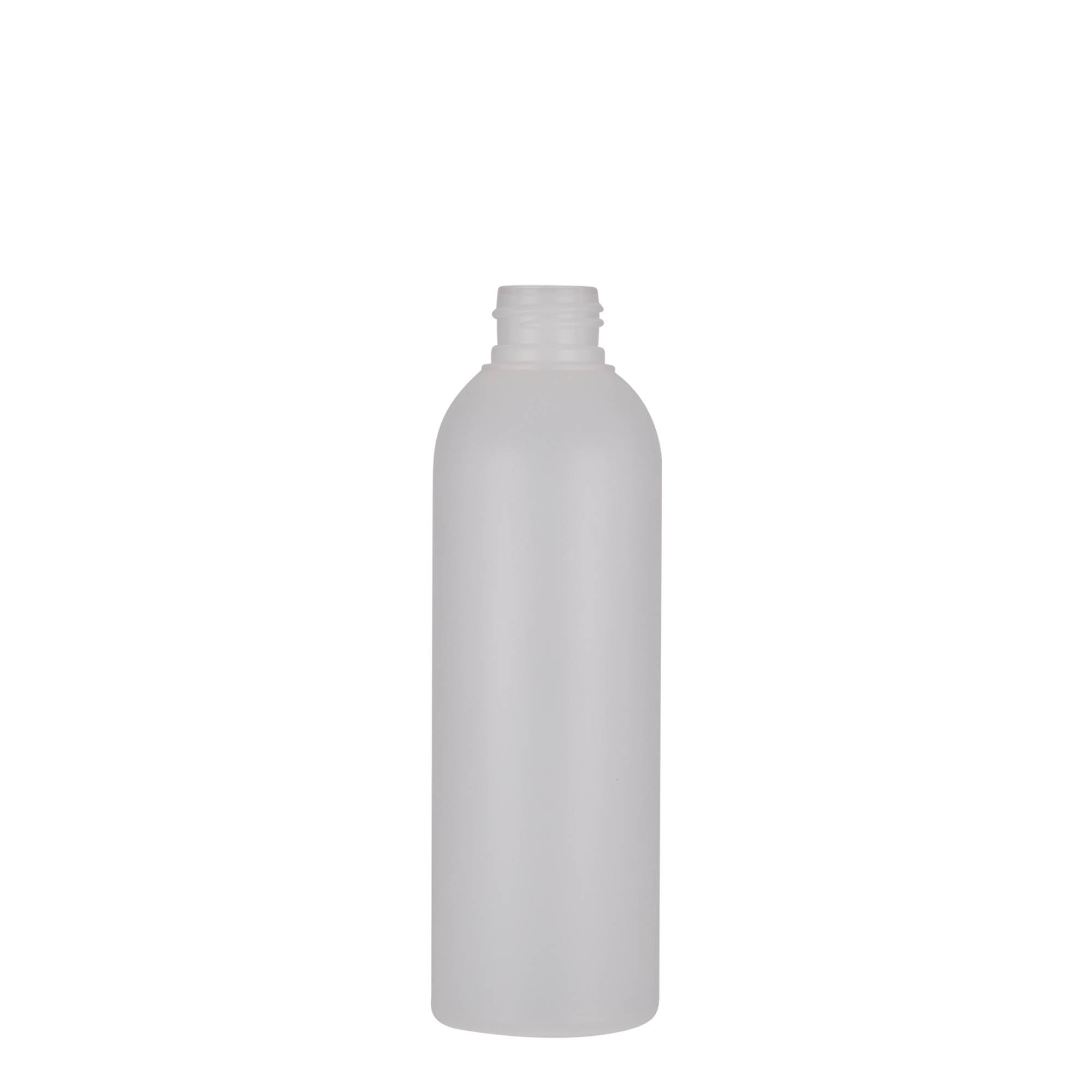 Bottiglia in plastica da 200 ml 'Tuffy', HDPE, naturale, bocca: 24/410 Bottiglia in plastica da 200 ml 'Tuffy', HDPE, naturale, bocca: 24/410