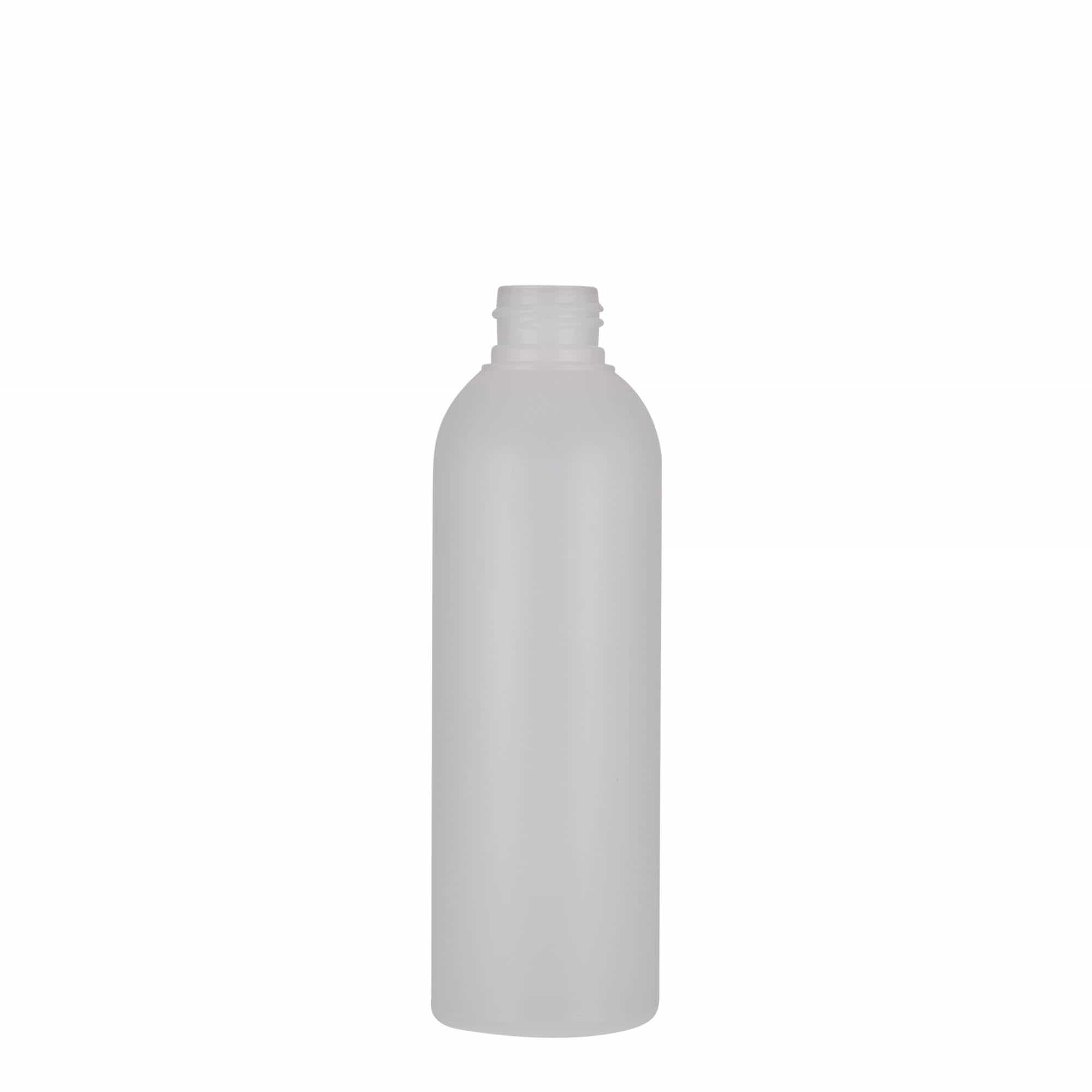 Bottiglia in plastica da 200 ml 'Tuffy', HDPE, naturale, bocca: 24/410 Bottiglia in plastica da 200 ml 'Tuffy', HDPE, naturale, bocca: 24/410