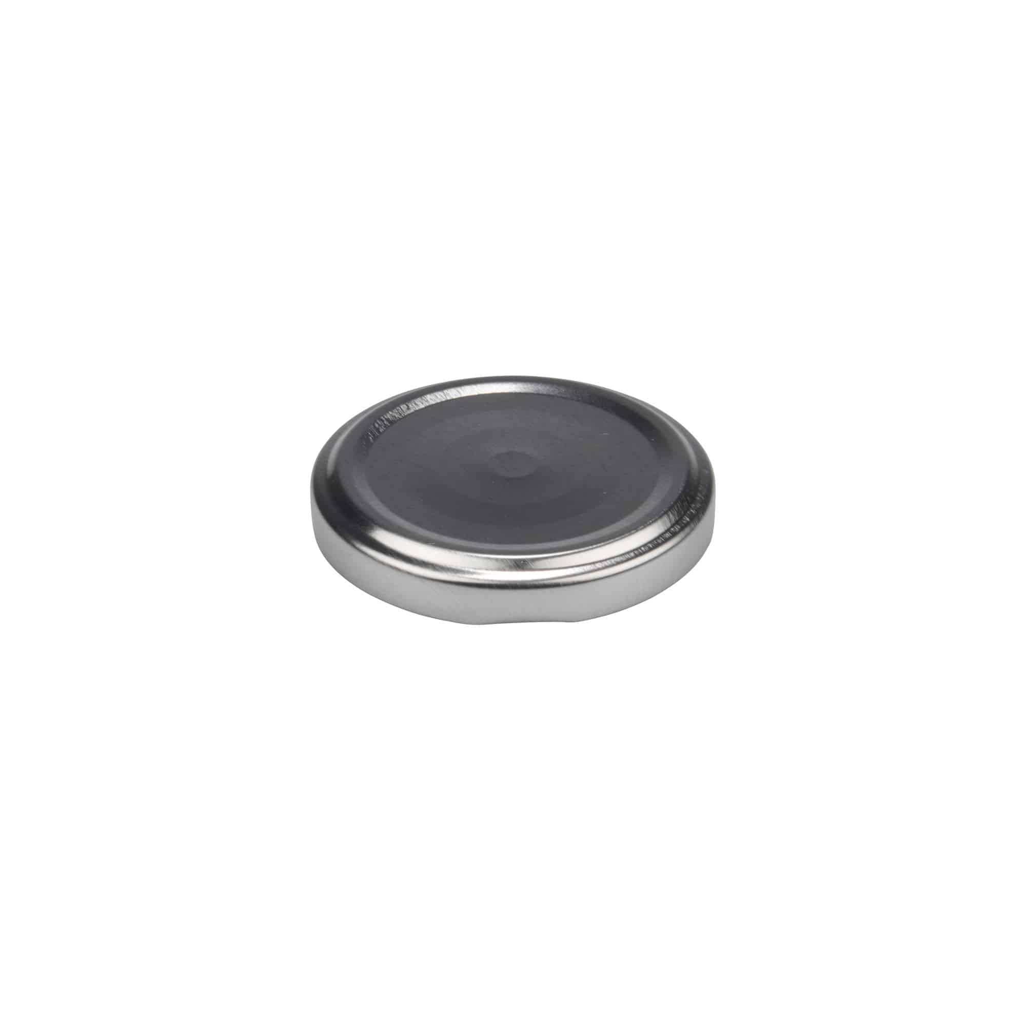 Tappo Twist-Off, lamiera bianca, argento, per bocca: TO 58