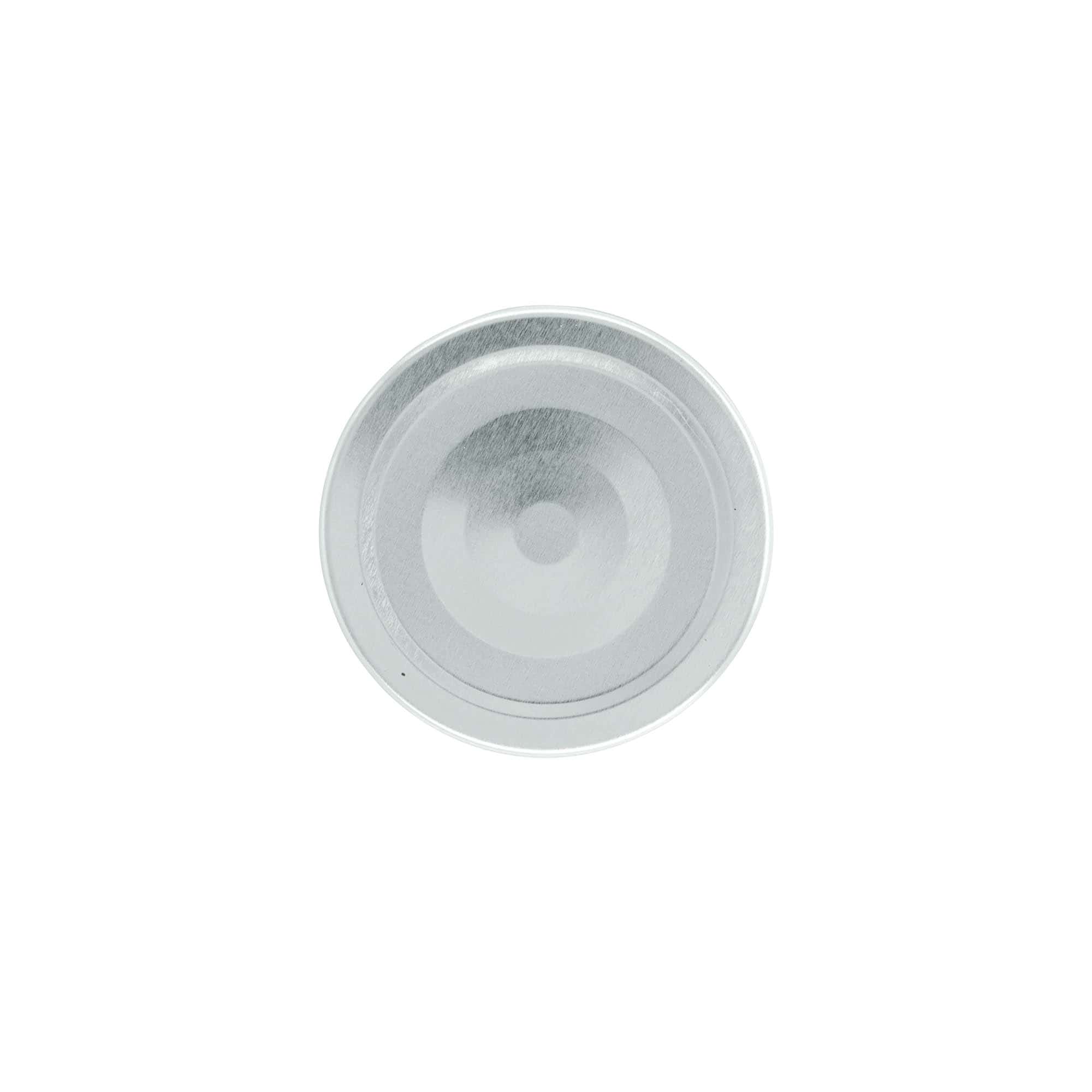 Chiusura a vite profonda, lamiera bianca, argento, per bocca: Deep-TO 63 Chiusura a vite profonda, lamiera bianca, argento, per bocca: Deep-TO 63