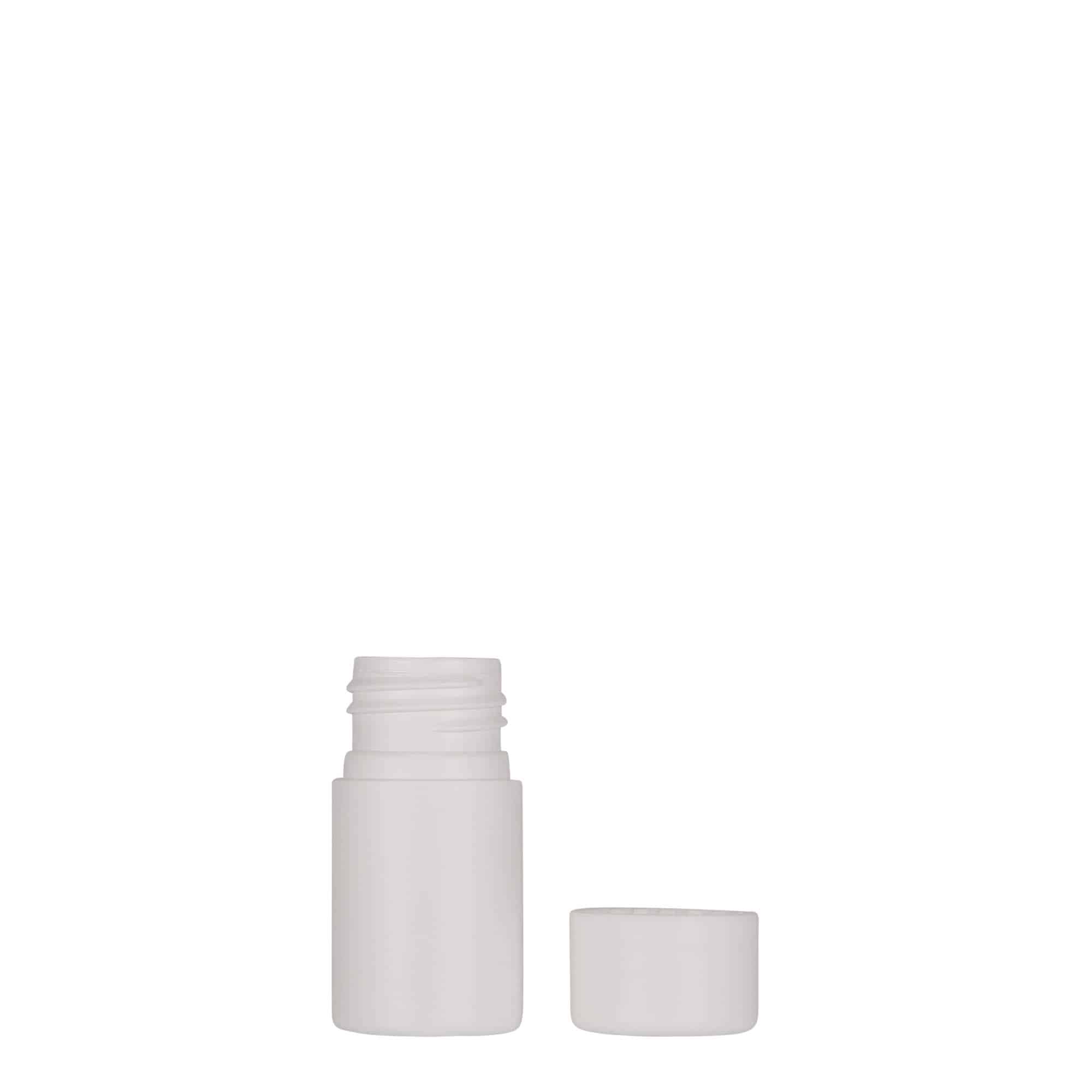 15 ml Flacone in plastica 'Tuffy', HDPE, bianco, imboccatura: GPI 24/410