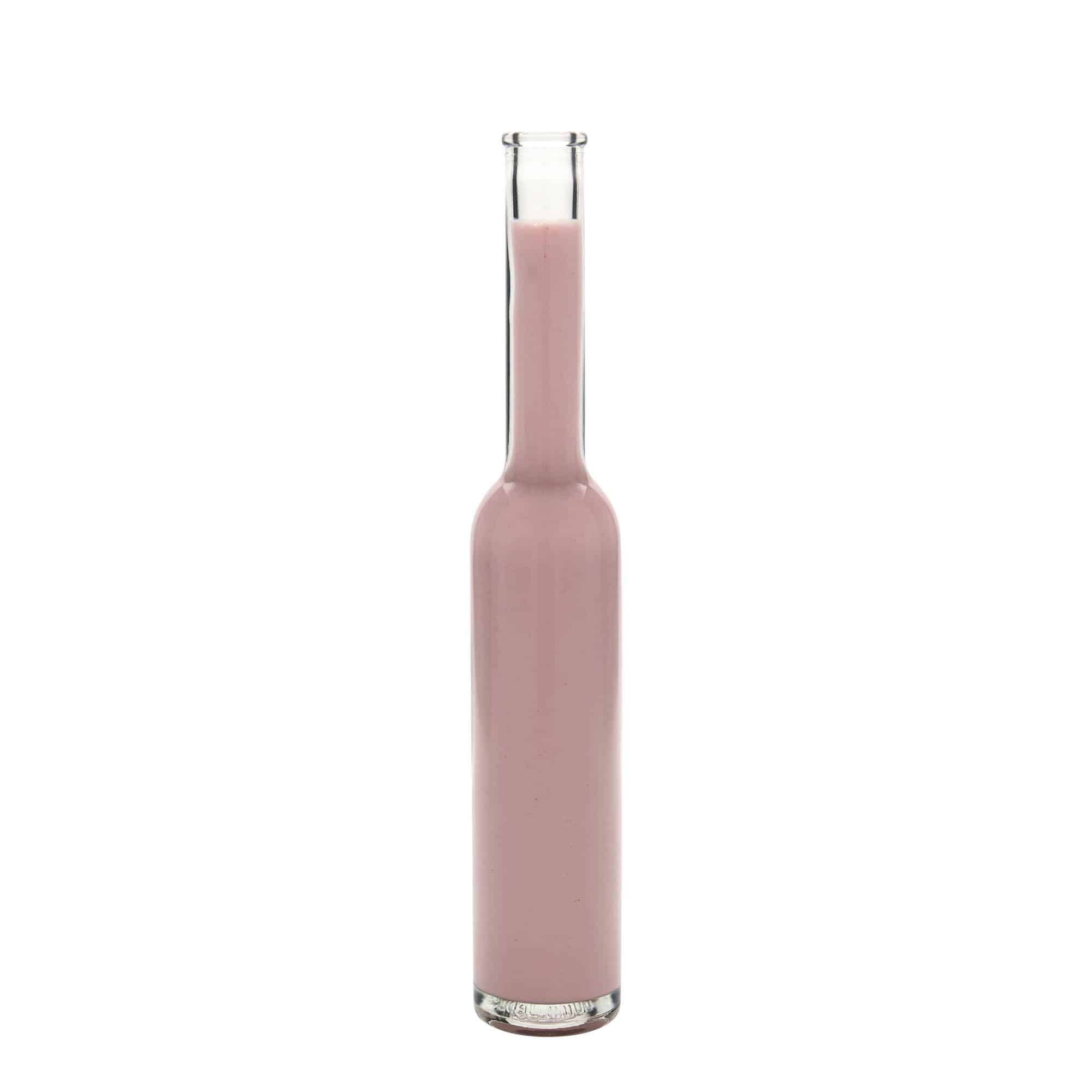 200 ml Bottiglia di vetro 'Platina', imboccatura: fascetta