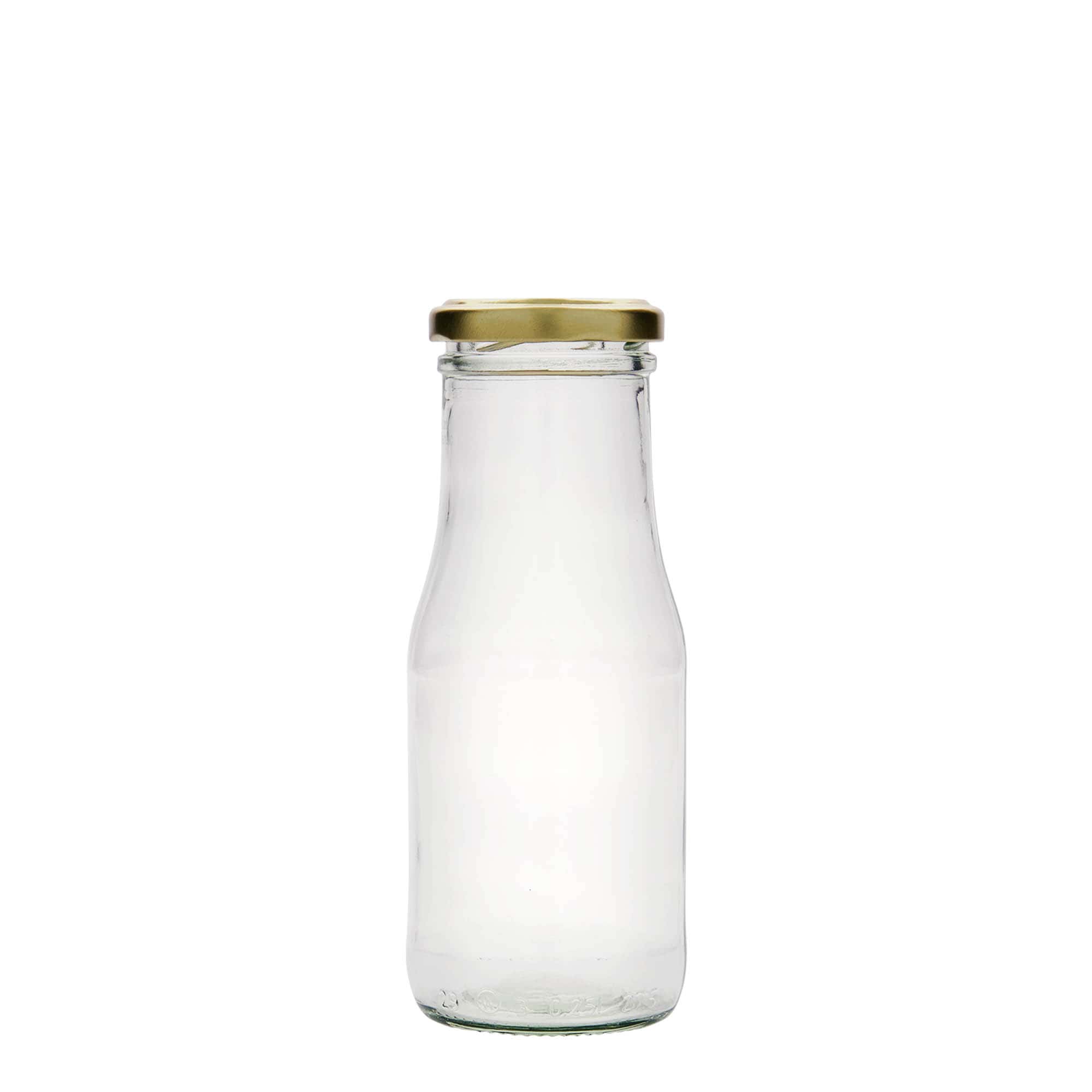Bottiglia di vetro da 250 ml Susann, bocca: Twist-Off (TO 48)