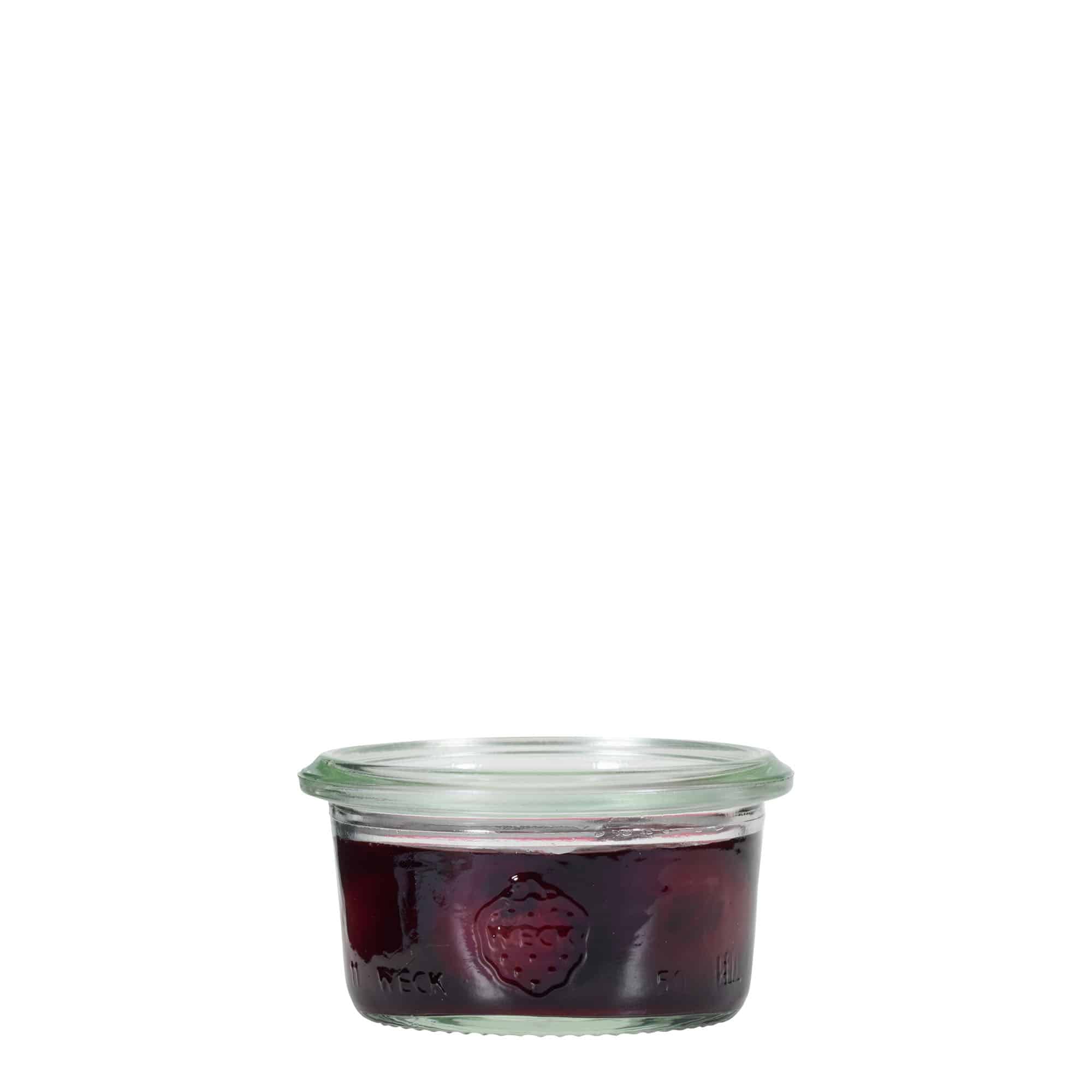 50 ml Vasetto WECK Dritto, vetro, imboccatura: bordo rotondo