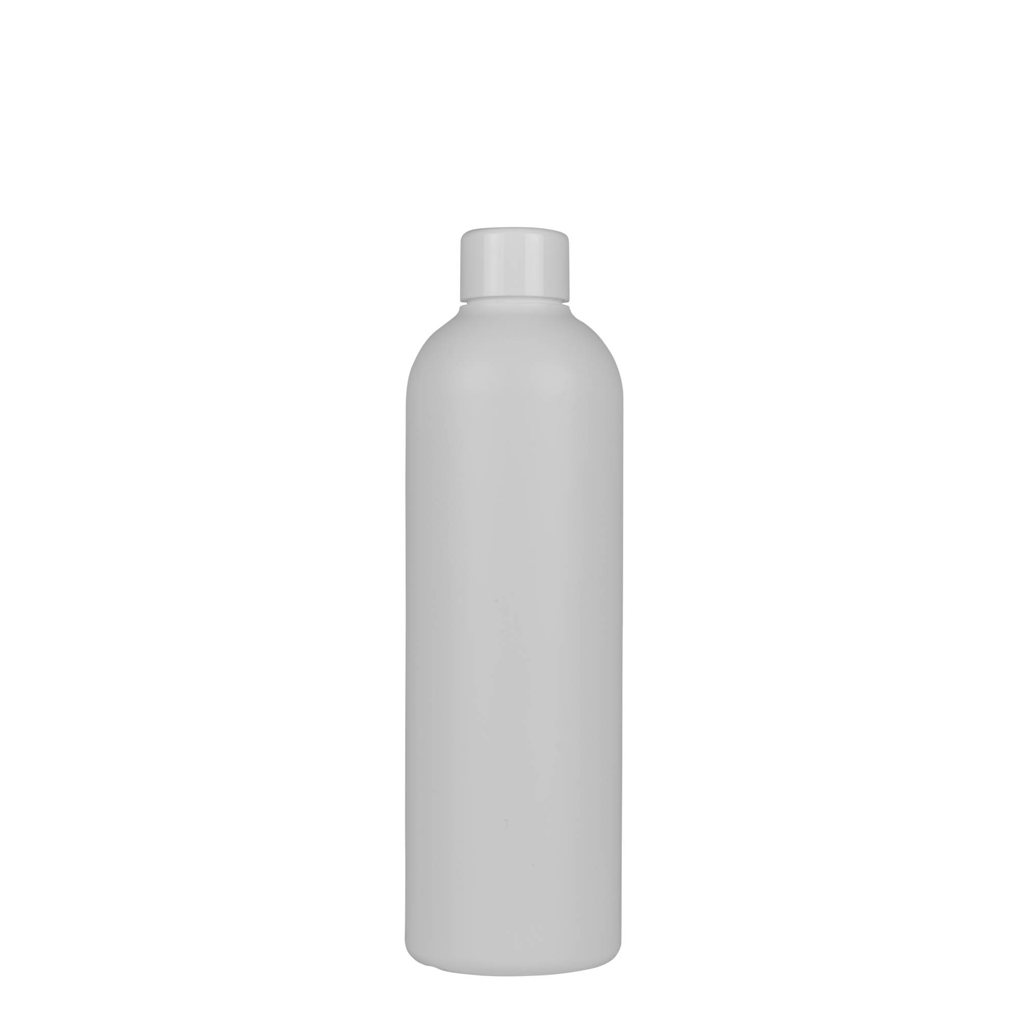 Bottiglia in plastica da 300 ml 'Tuffy', HDPE, bianca, bocca: 24/410 Bottiglia in plastica da 300 ml 'Tuffy', HDPE, bianca, bocca: 24/410