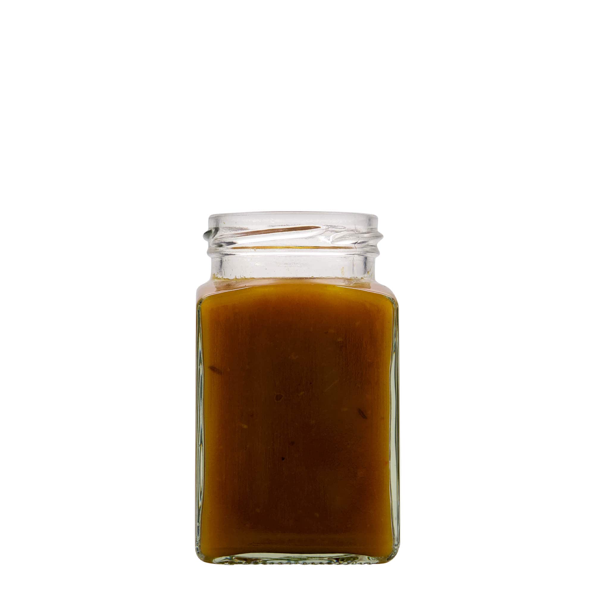 260 ml barattolo quadrato, bocca: twist-off (TO 58)