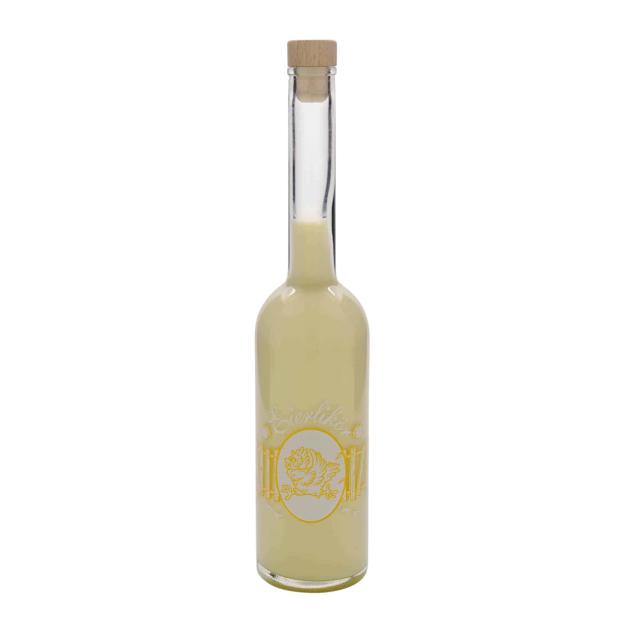 500 ml Bottiglia di vetro 'Opera', motivo: Liquore all'uovo, imboccatura: fascetta