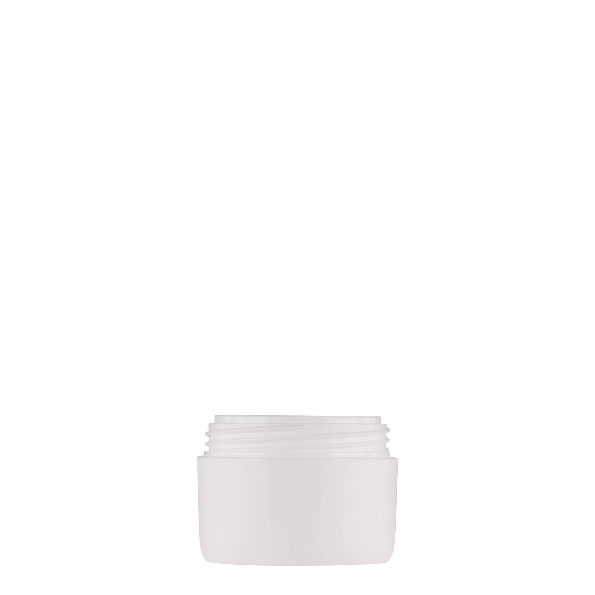 10 ml flacone in plastica 'Antonella', PP, bianco, bocca: chiusura a vite