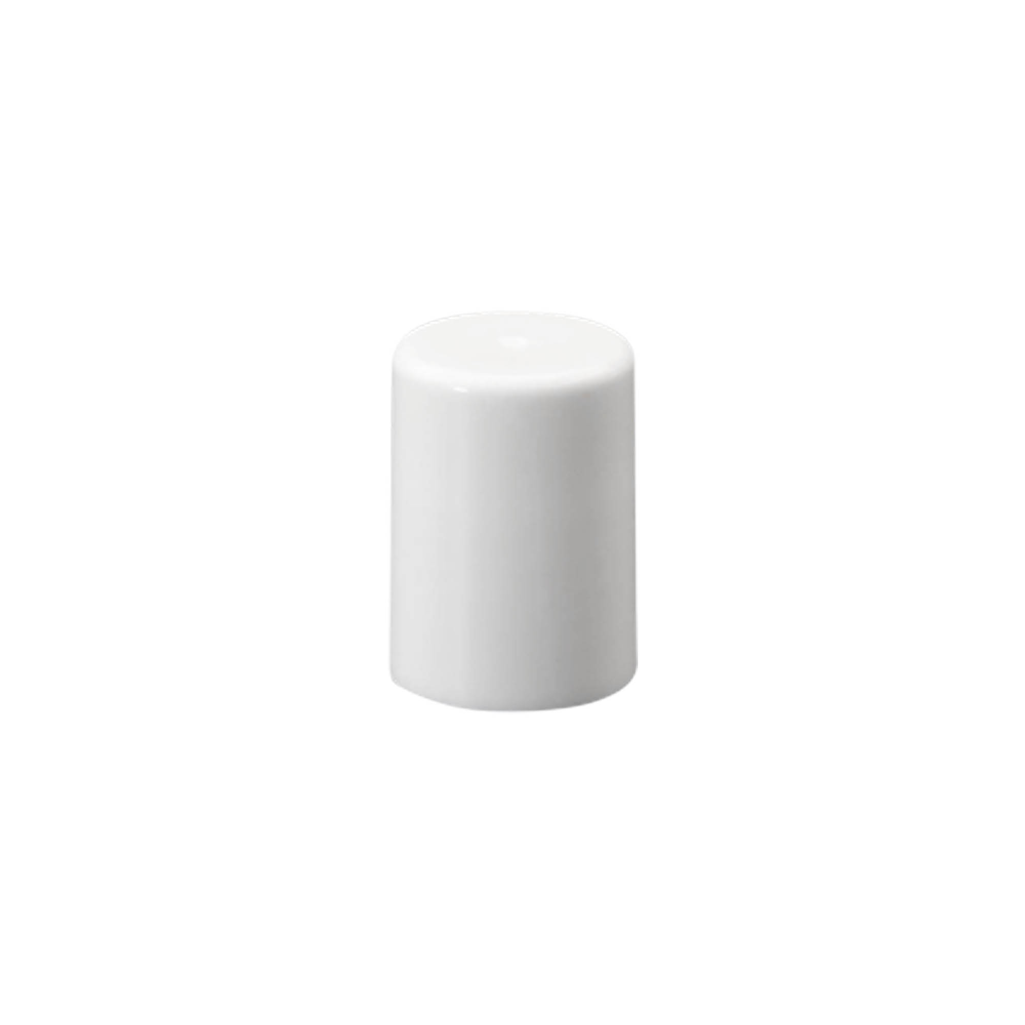 Tappo per flacone roll-on da 10 ml, plastica PP, bianco, per bocca: chiusura a vite