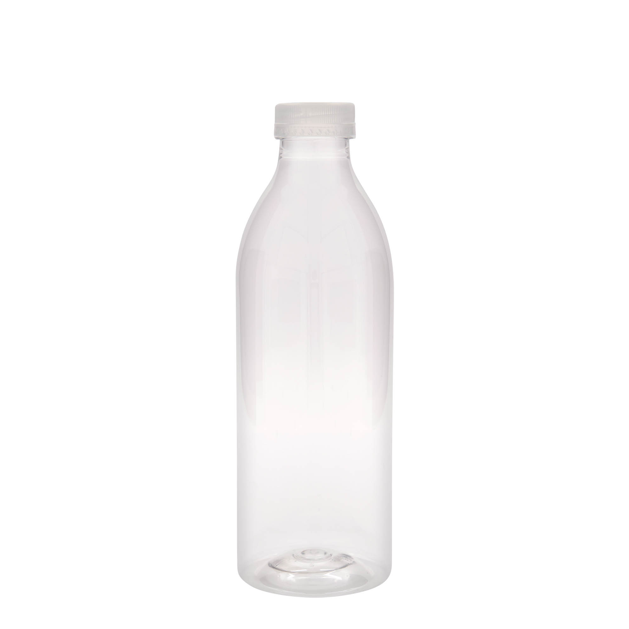 Bottiglia PET da 1.000 ml standard, plastica, bocca: 38 mm