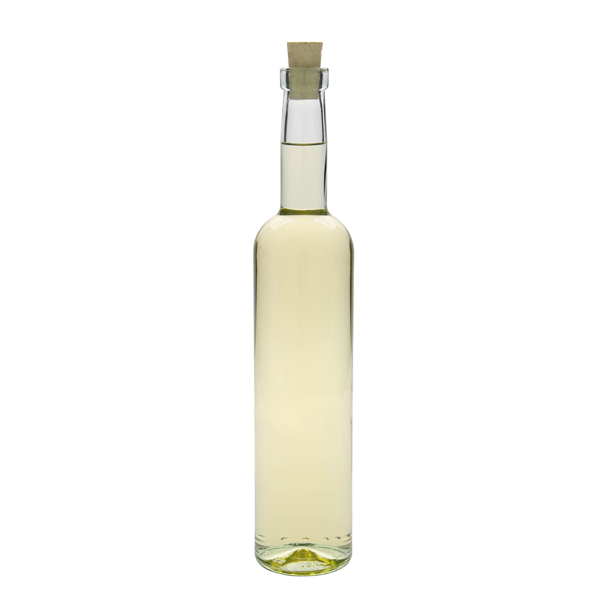 Bottiglia di vetro da 500 ml 'Bordeaux', bocca: tappo di sughero Bottiglia di vetro da 500 ml 'Bordeaux', bocca: tappo di sughero