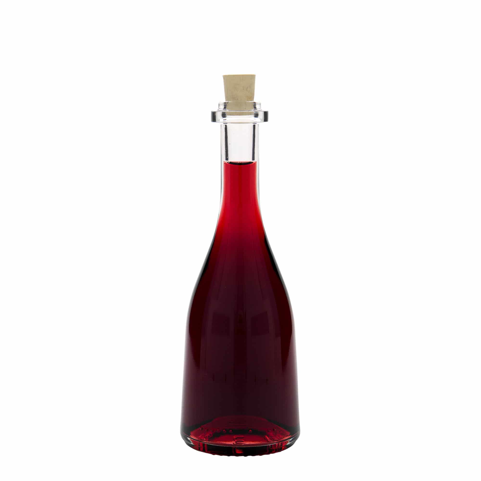 Bottiglia di vetro da 200 ml 'Rustica', bocca: sughero