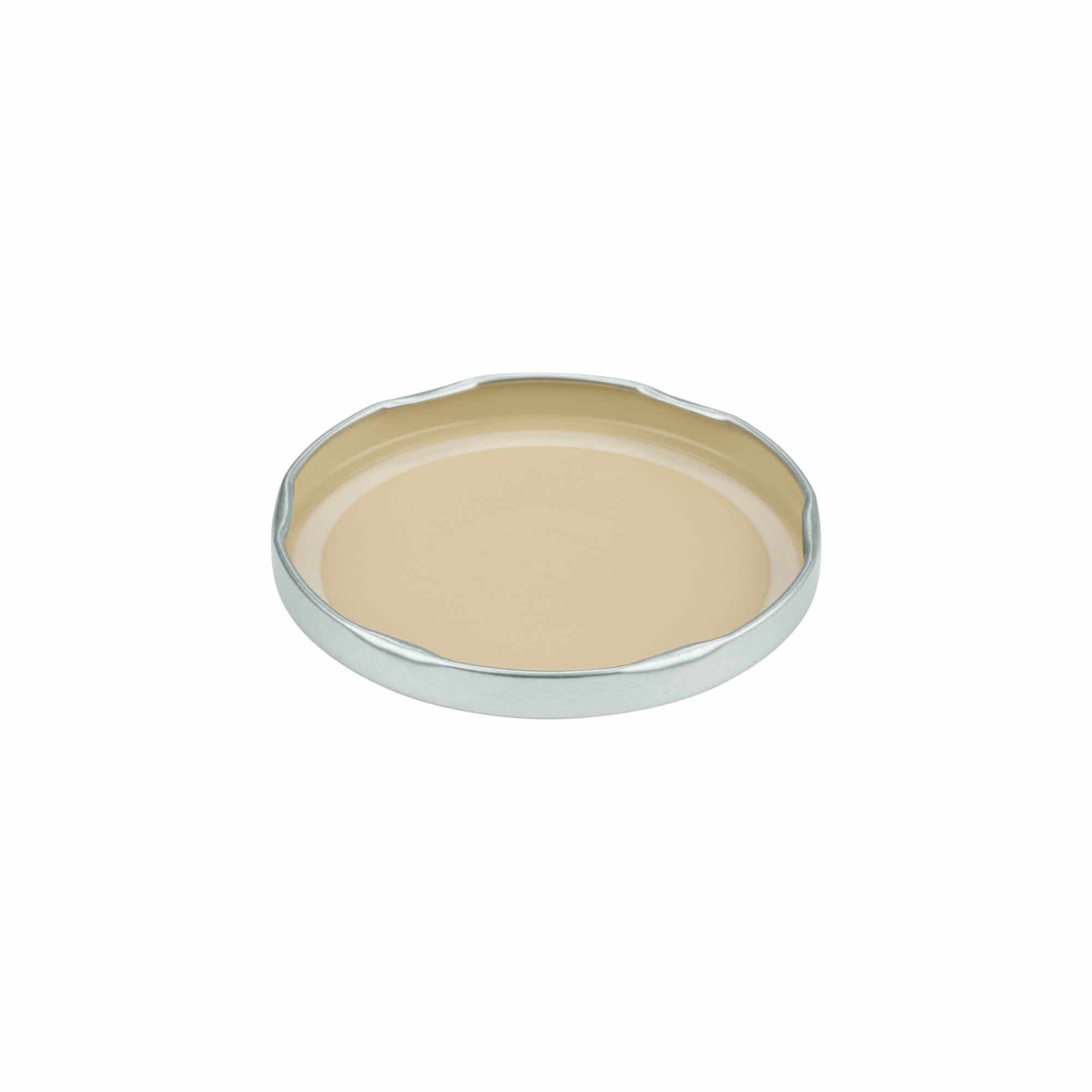 Tappo Twist-Off, banda stagnata, argento, per imboccatura: TO 82