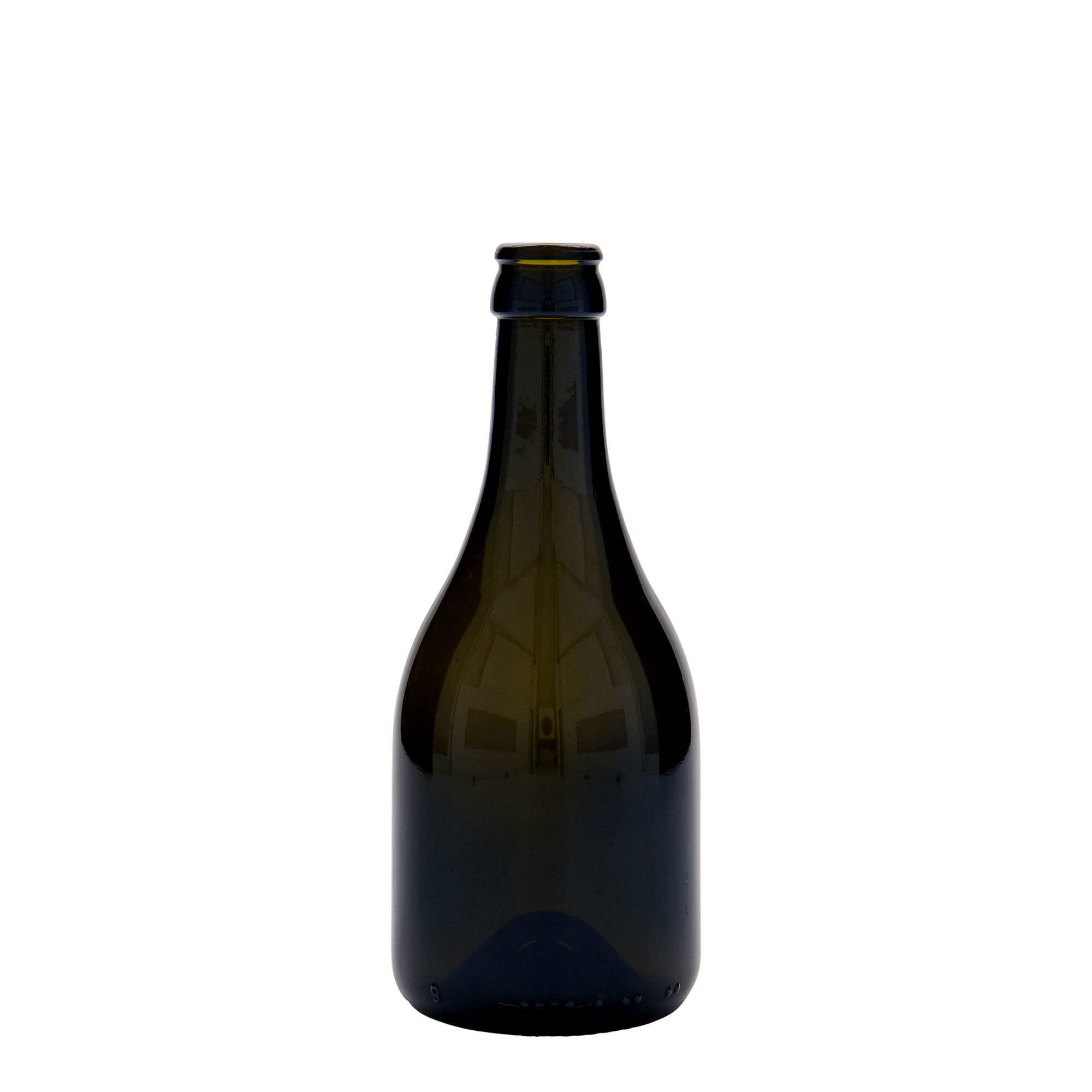 Bottiglia di birra da 330 ml 'Horta', vetro, verde antico, bocca: tappo corona Bottiglia di birra da 330 ml 'Horta', vetro, verde antico, bocca: tappo corona