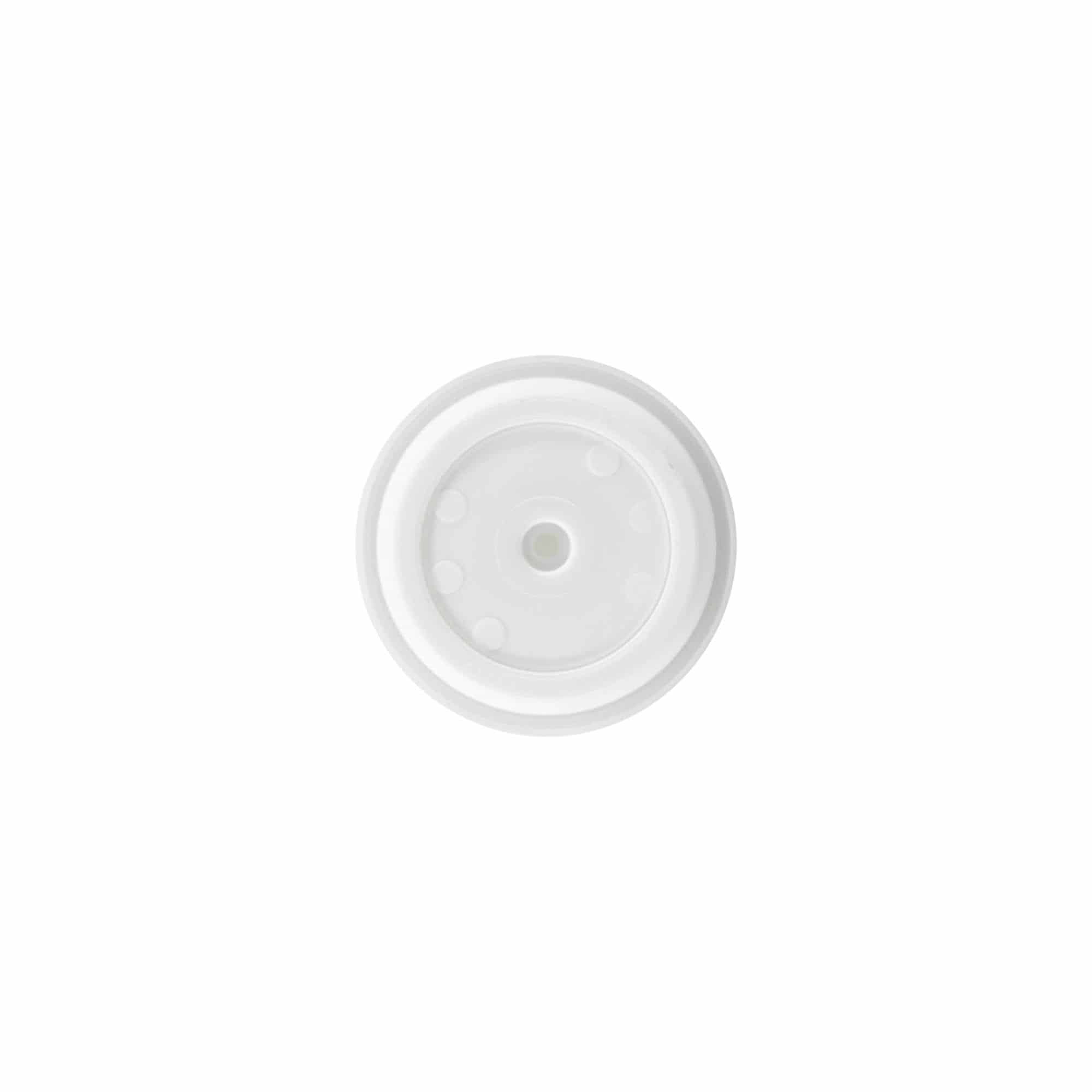 Testa pompa dispenser airless 'Micro', plastica PP, bianca Testa pompa dispenser airless 'Micro', plastica PP, bianca
