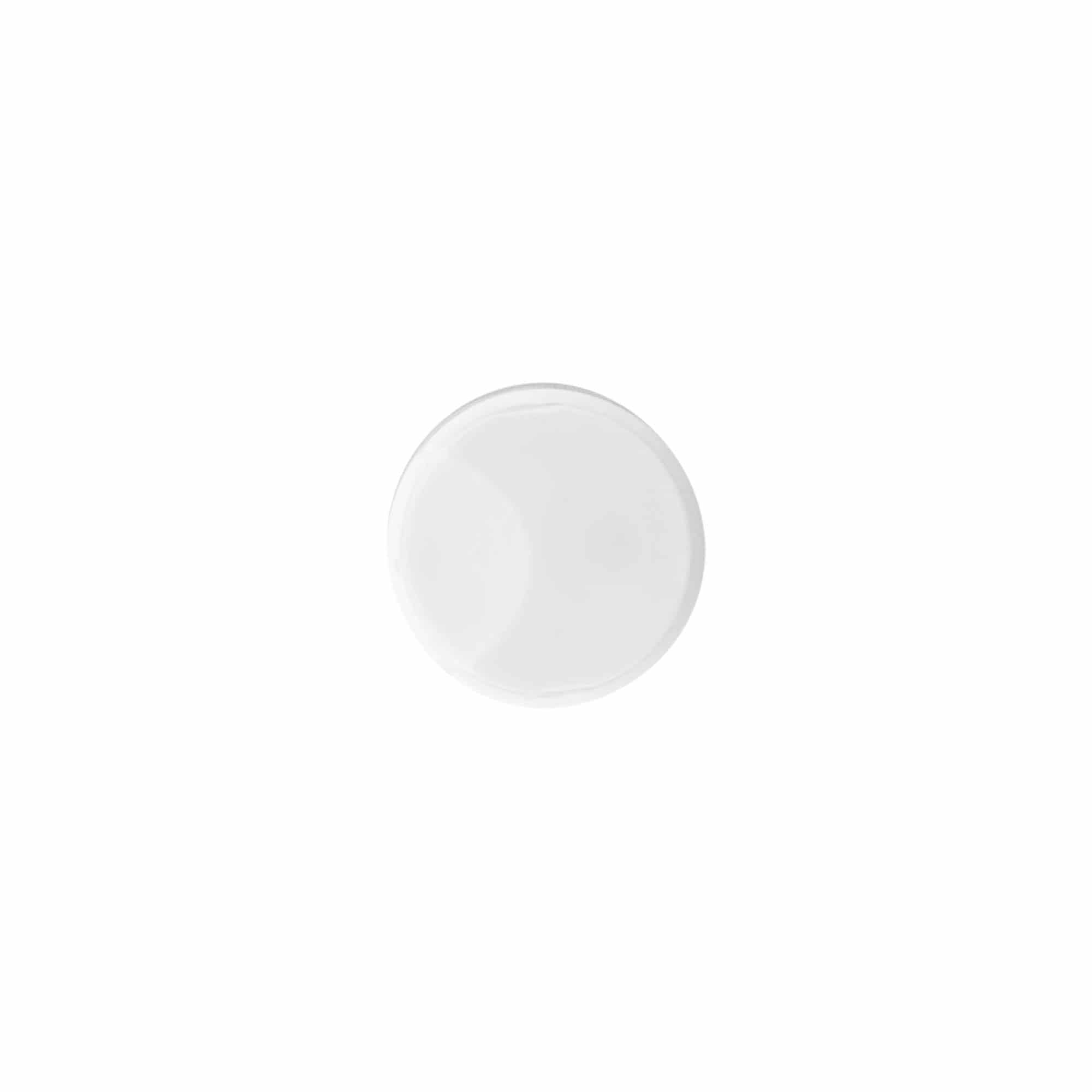 Tappo a vite Disc-Top, plastica PP, bianco, per imboccatura: 24/410