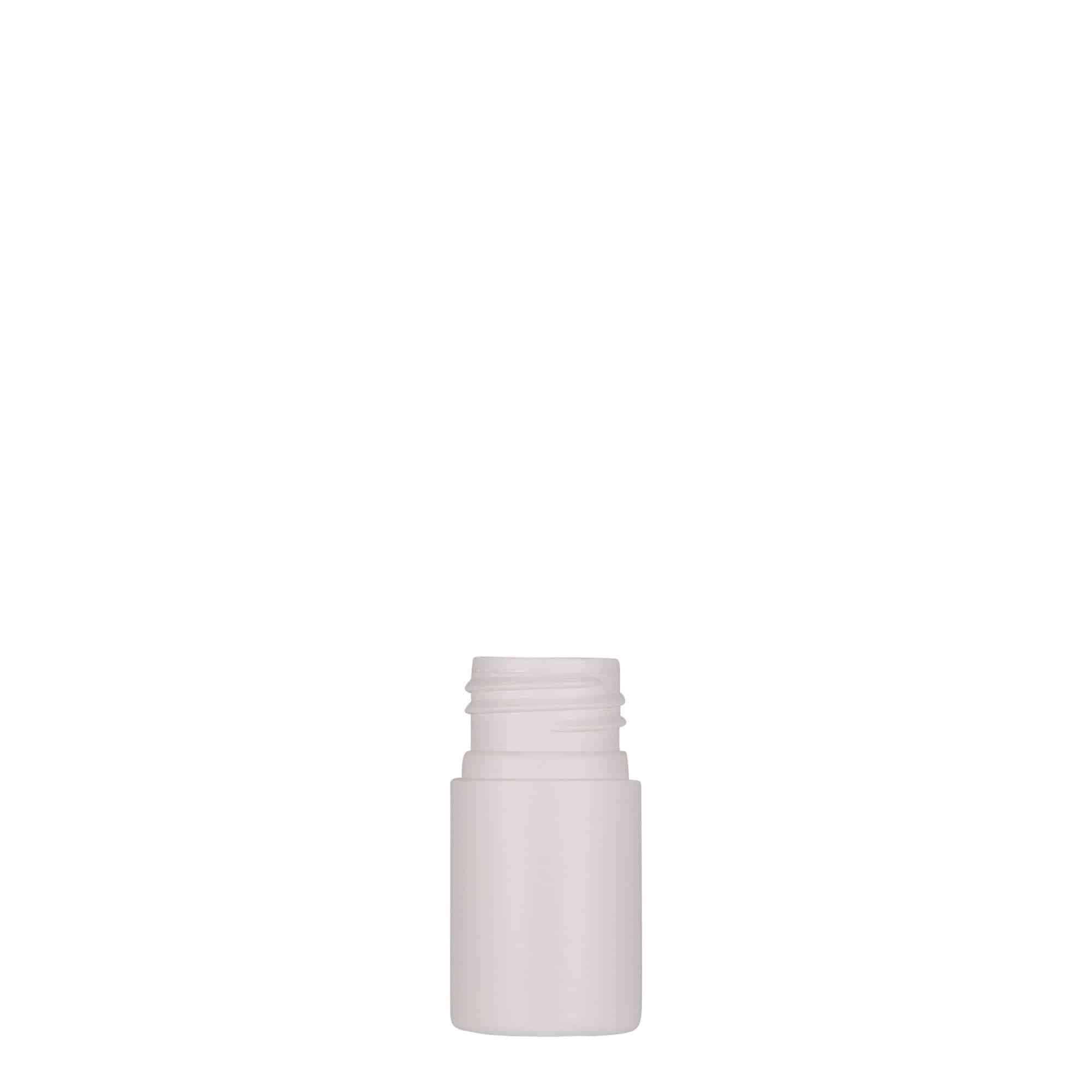 15 ml Flacone in plastica 'Tuffy', HDPE, bianco, imboccatura: GPI 24/410