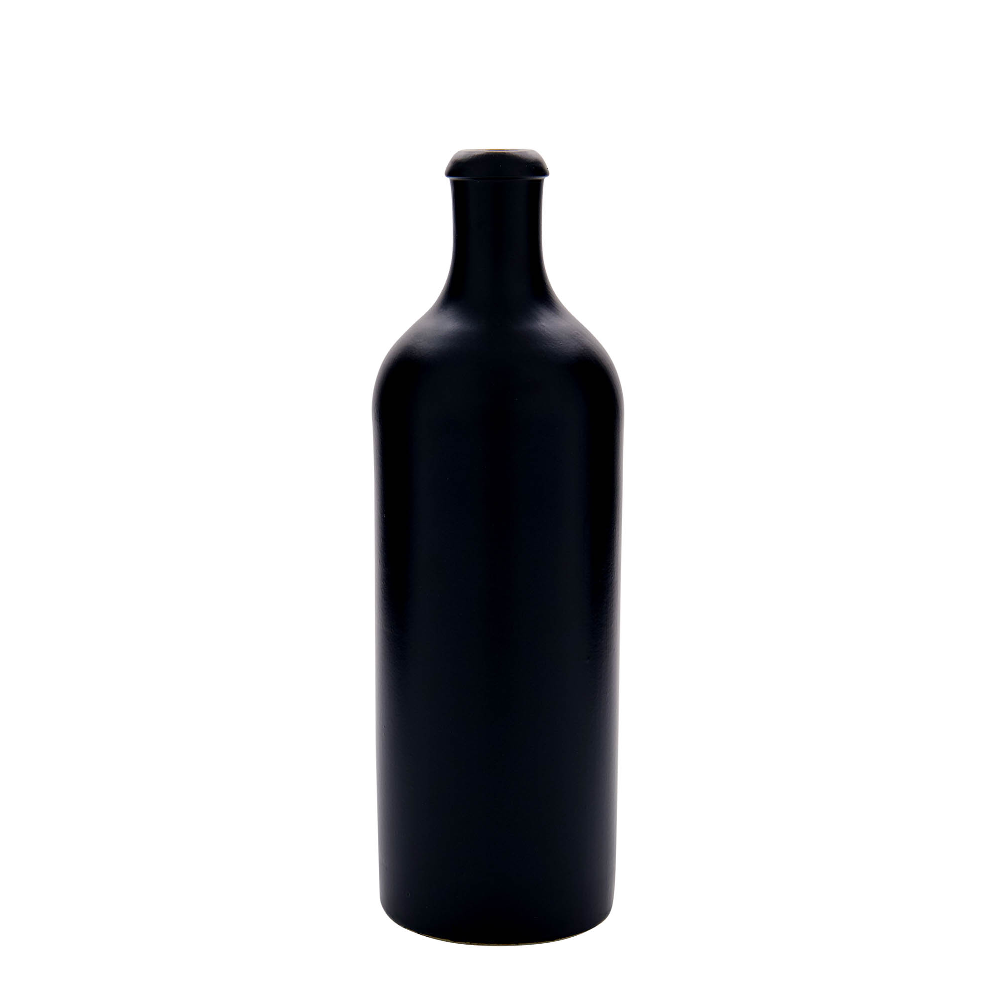 Brocca da 750 ml, gres, nero, bocca: sughero