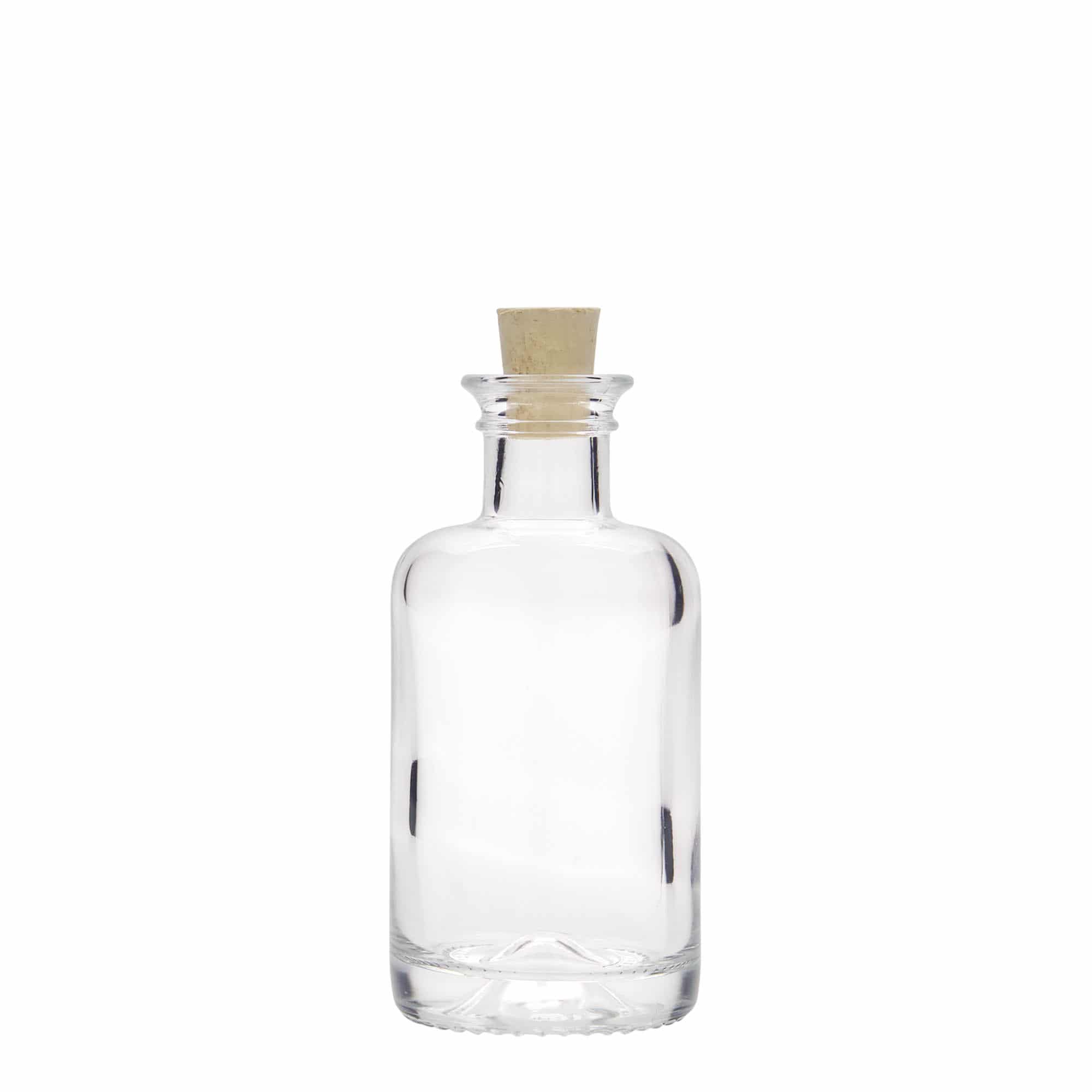 Bottiglia di vetro da 100 ml, bocca: tappo di sughero