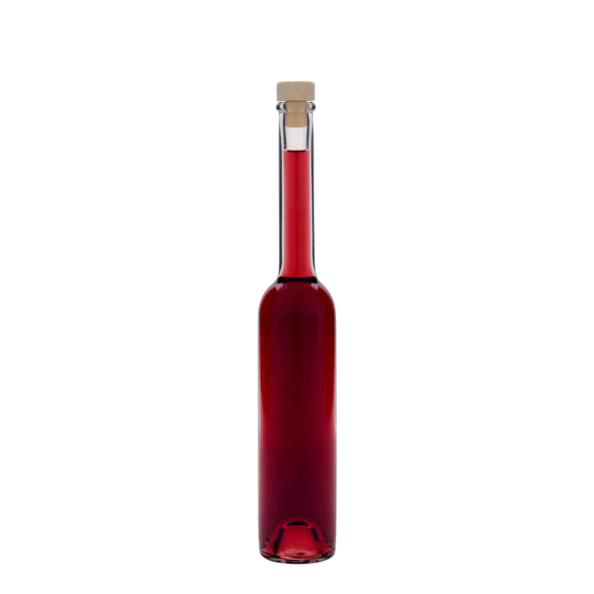 100 ml Bottiglia di vetro 'Platina', imboccatura: fascetta