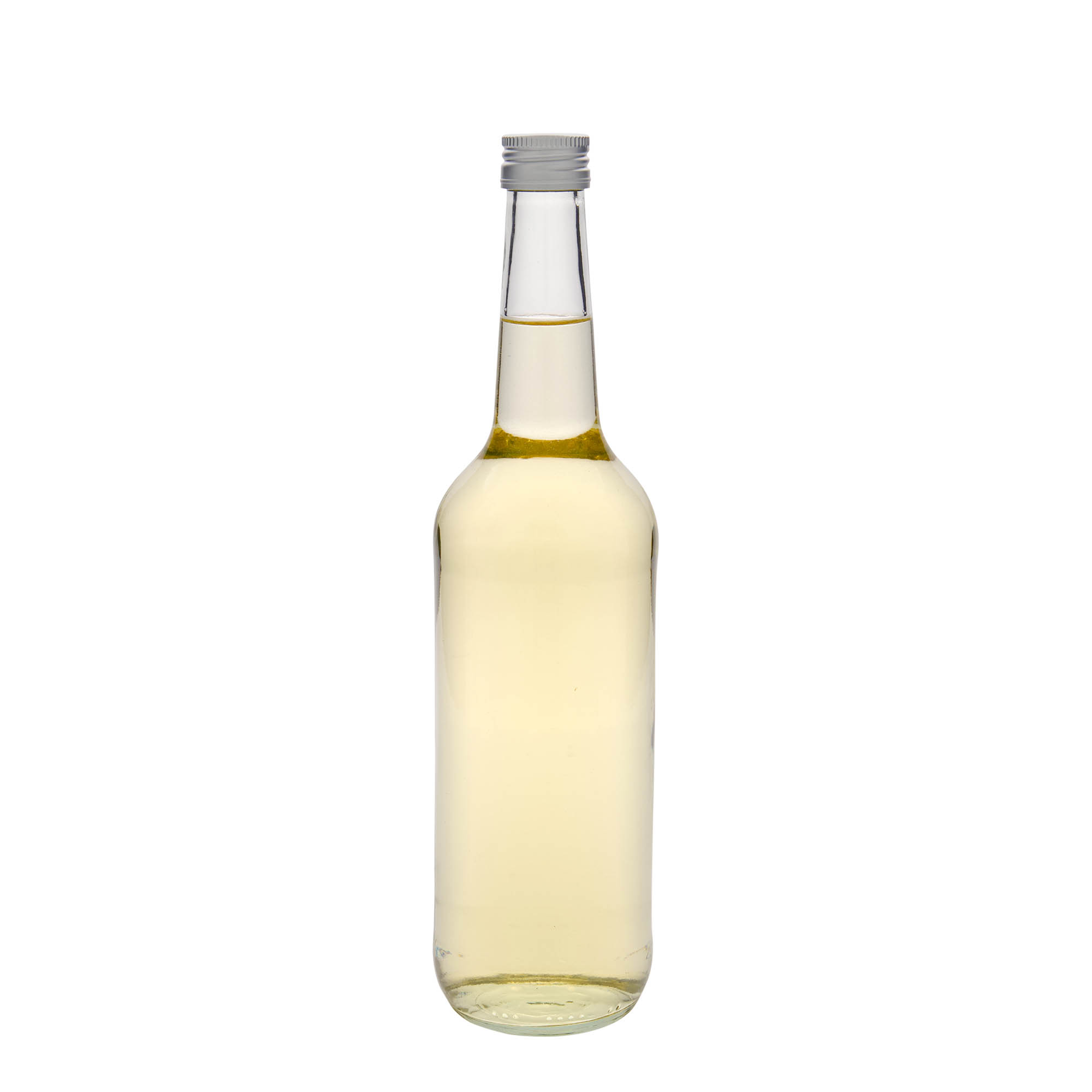 Bottiglia di vetro 700 ml, collo dritto, bocca: PP 28 Bottiglia di vetro 700 ml, collo dritto, bocca: PP 28