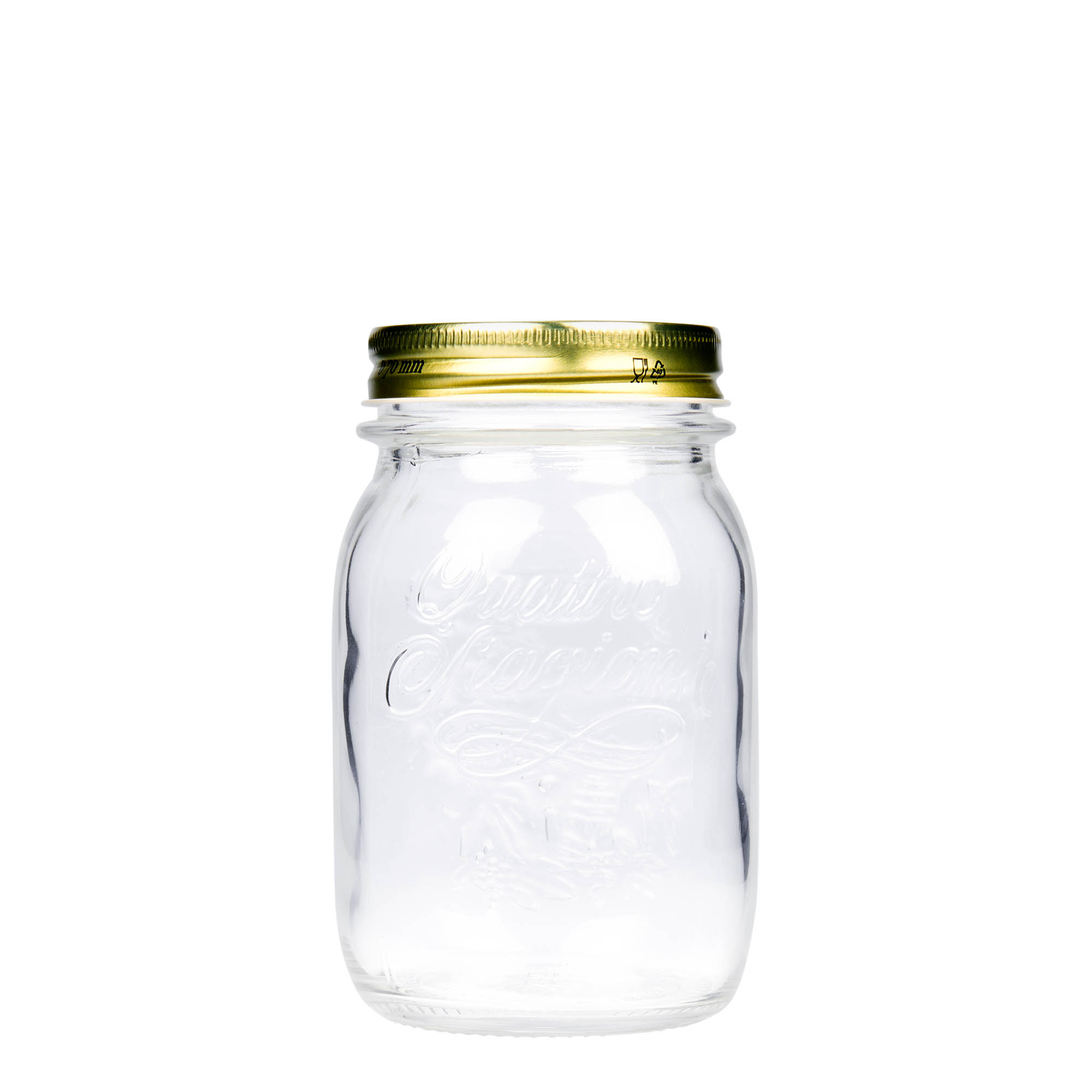 Vetro da 500 ml 'Quattro Stagioni', bocca: chiusura a vite Vetro da 500 ml 'Quattro Stagioni', bocca: chiusura a vite