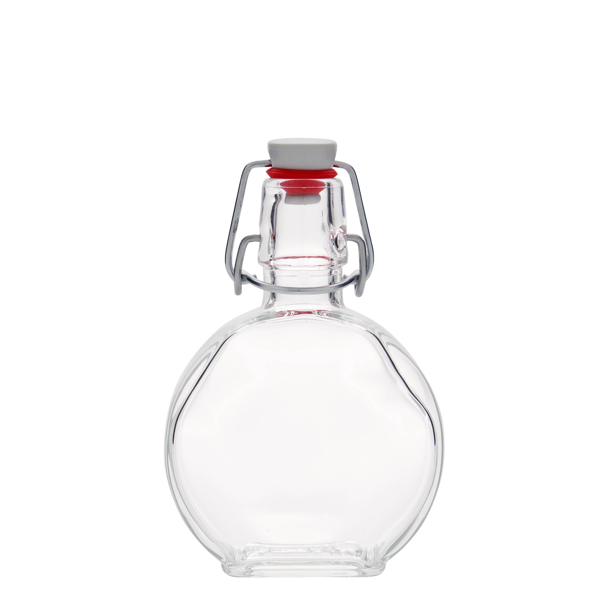 Bottiglia di vetro da 200 ml 'Sensatione', rettangolare, bocca: chiusura a leva Bottiglia di vetro da 200 ml 'Sensatione', rettangolare, bocca: chiusura a leva