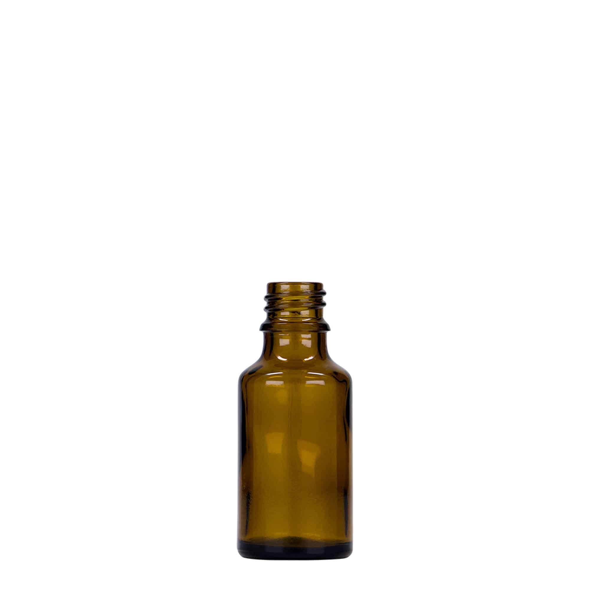 25 ml flacone medicinale, vetro, marrone, bocca: DIN 18