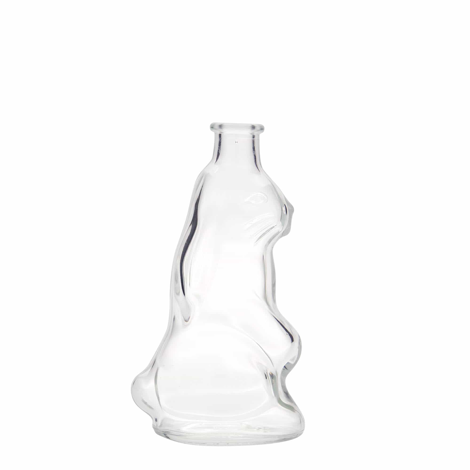 Bottiglia di vetro da 200 ml 'Coniglio', bocca: tappo di sughero Bottiglia di vetro da 200 ml 'Coniglio', bocca: tappo di sughero