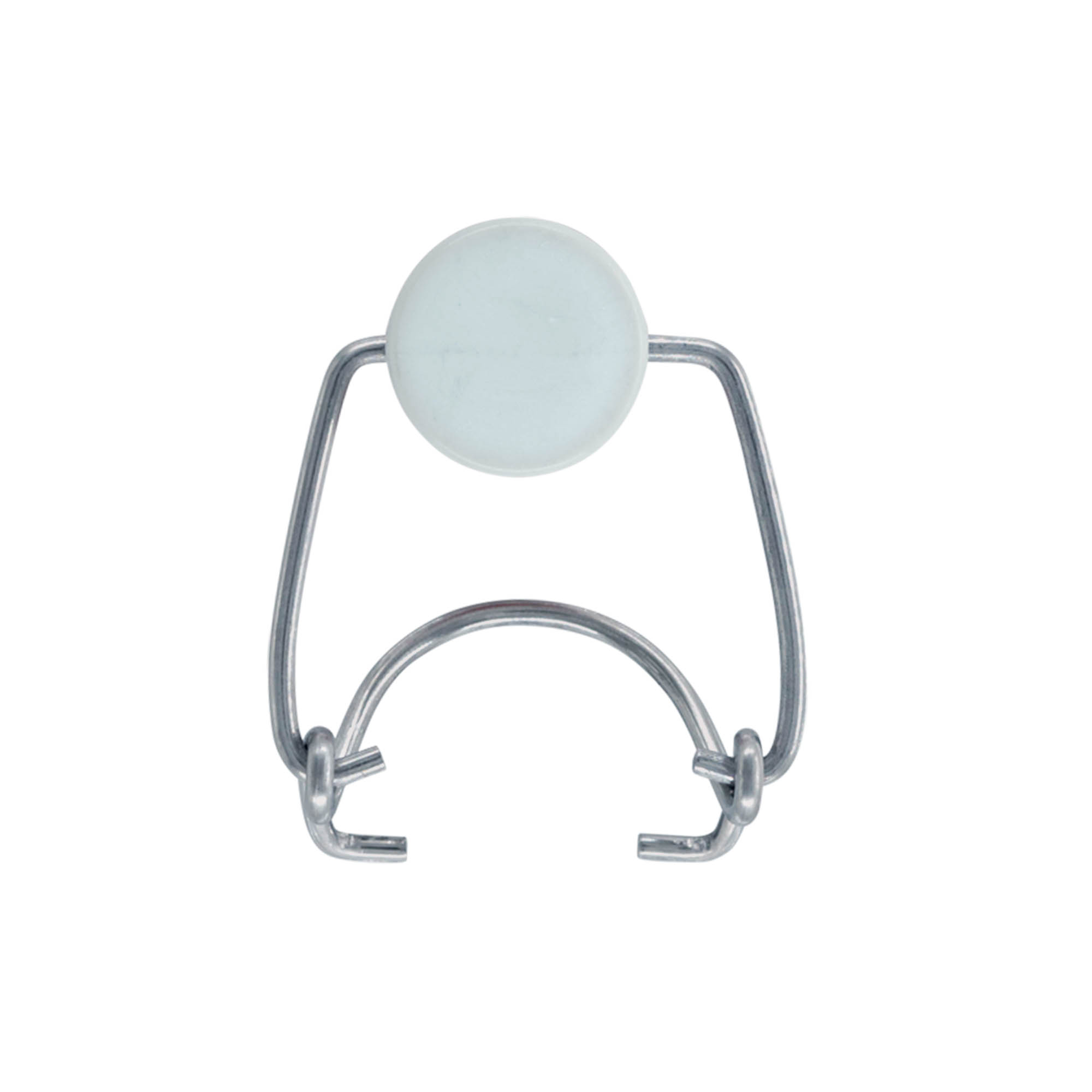 Chiusura a fibbia standard #, plastica, rosso-bianco Chiusura a fibbia standard #, plastica, rosso-bianco