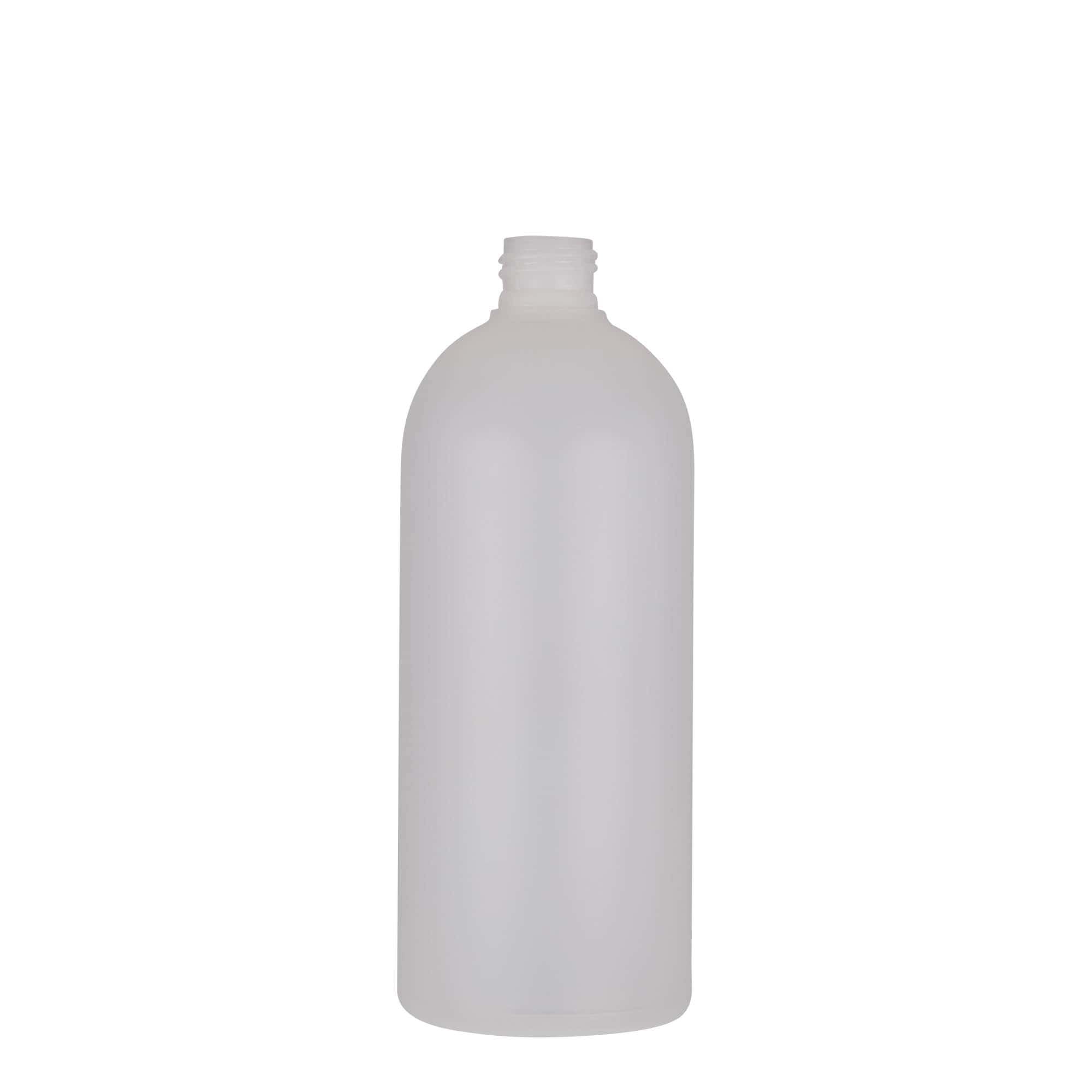 500 ml Flacone in plastica 'Tuffy', HDPE, naturale, imboccatura: GPI 24/410 500 ml Flacone in plastica 'Tuffy', HDPE, naturale, imboccatura: GPI 24/410