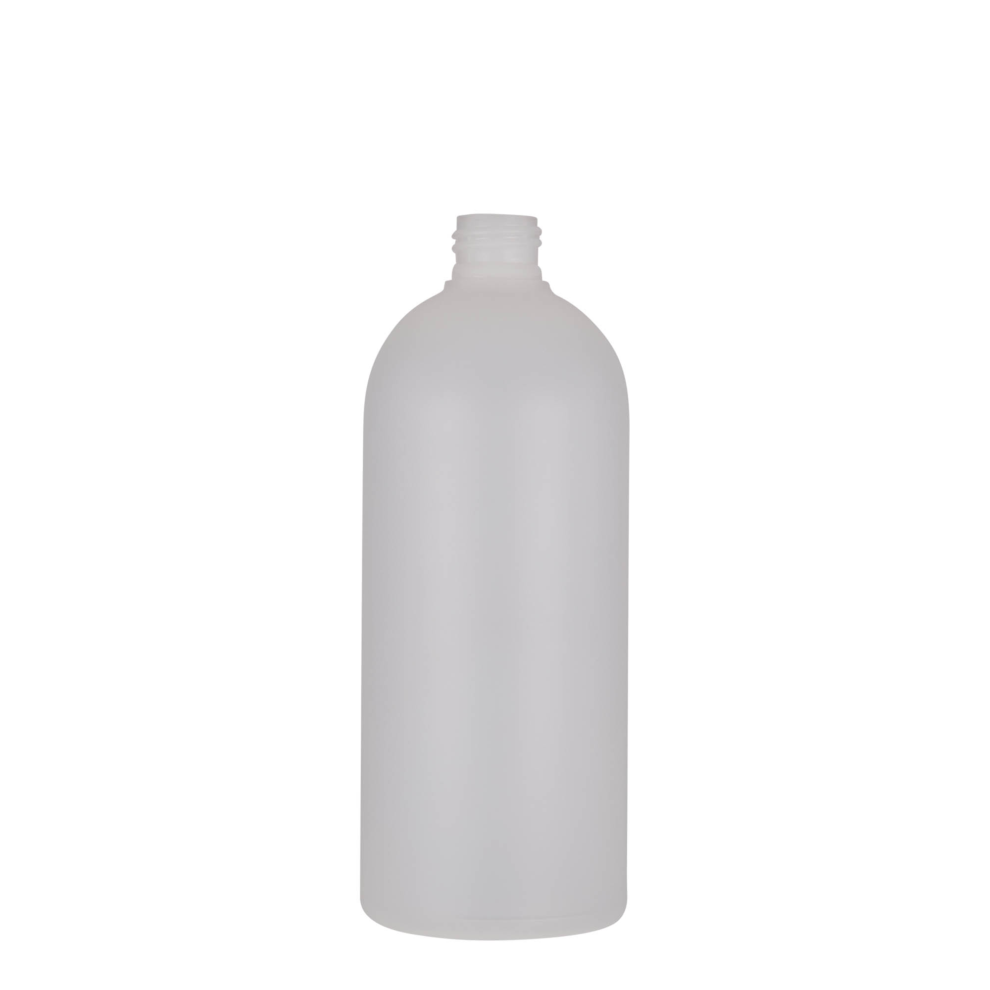 Bottiglia in plastica da 500 ml 'Tuffy', HDPE, naturale, bocca: 24/410 Bottiglia in plastica da 500 ml 'Tuffy', HDPE, naturale, bocca: 24/410