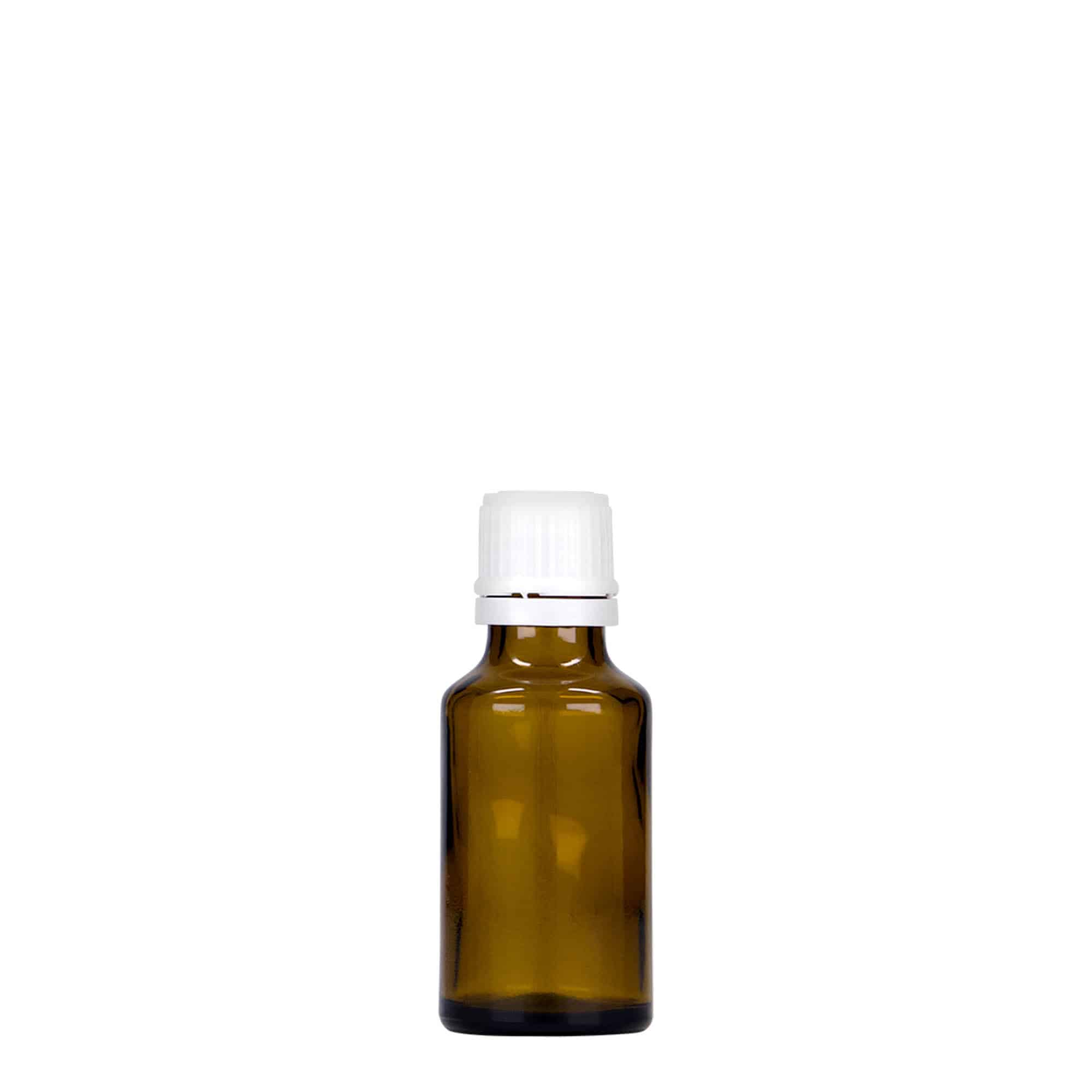 25 ml flacone medicinale, vetro, marrone, bocca: DIN 18