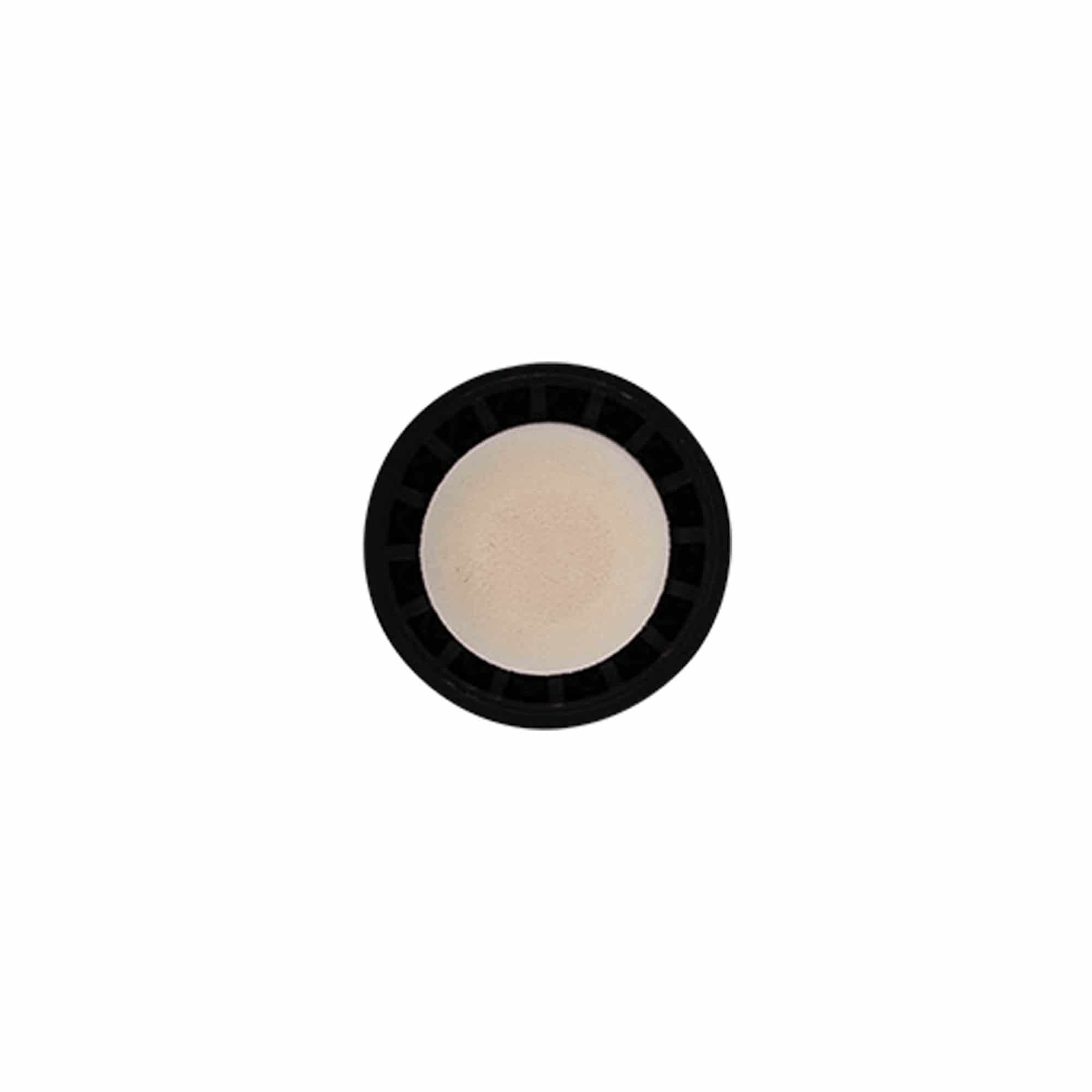Tappo a vite 19 mm, plastica, oro, per bocca: sughero