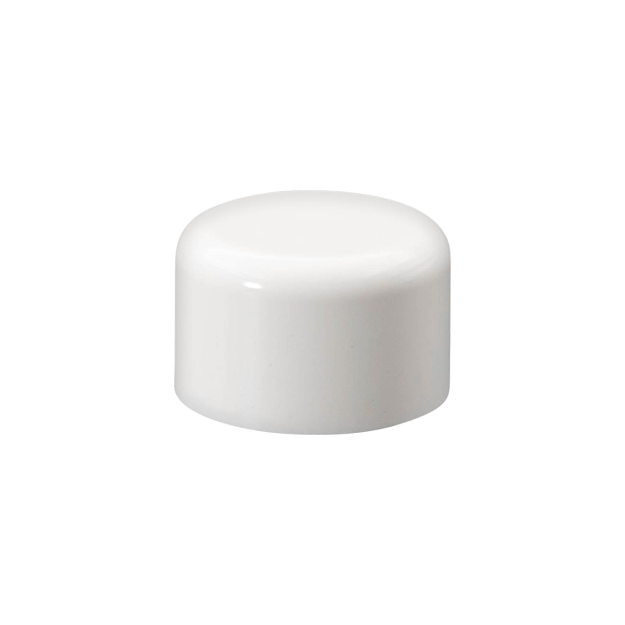Tappo a vite per bottiglia rotonda con inserto a siringa, plastica PE, bianco, per bocca: DIN 18 Tappo a vite per bottiglia rotonda con inserto a siringa, plastica PE, bianco, per bocca: DIN 18